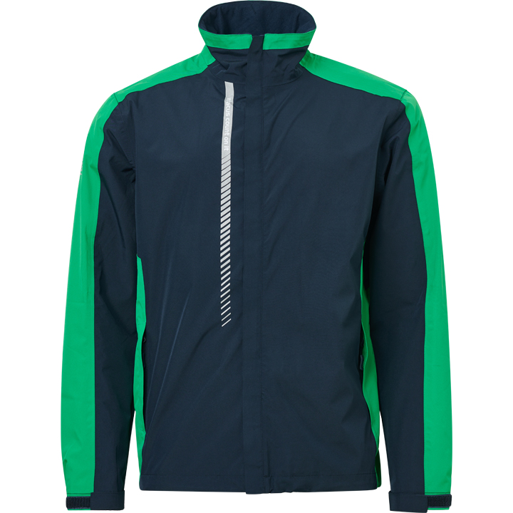 Mens Links stretch rainjacket - navy/fairway in the group MEN / All clothing at Abacus Sportswear (6076905)