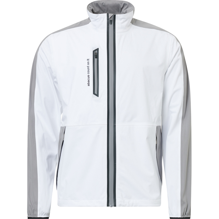 Mens Bounce rainjacket - white/grey i gruppen HERR / Alla herrkläder hos Abacus Sportswear (6080171)