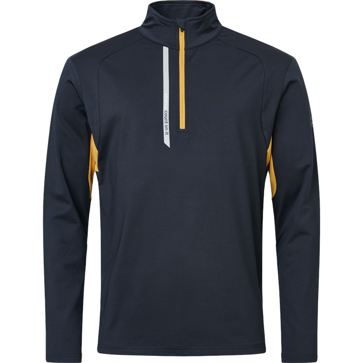 Mens Sherwood halfzip fleece - navy/harvest in the group MEN / All clothing at Abacus Sportswear (6374906)