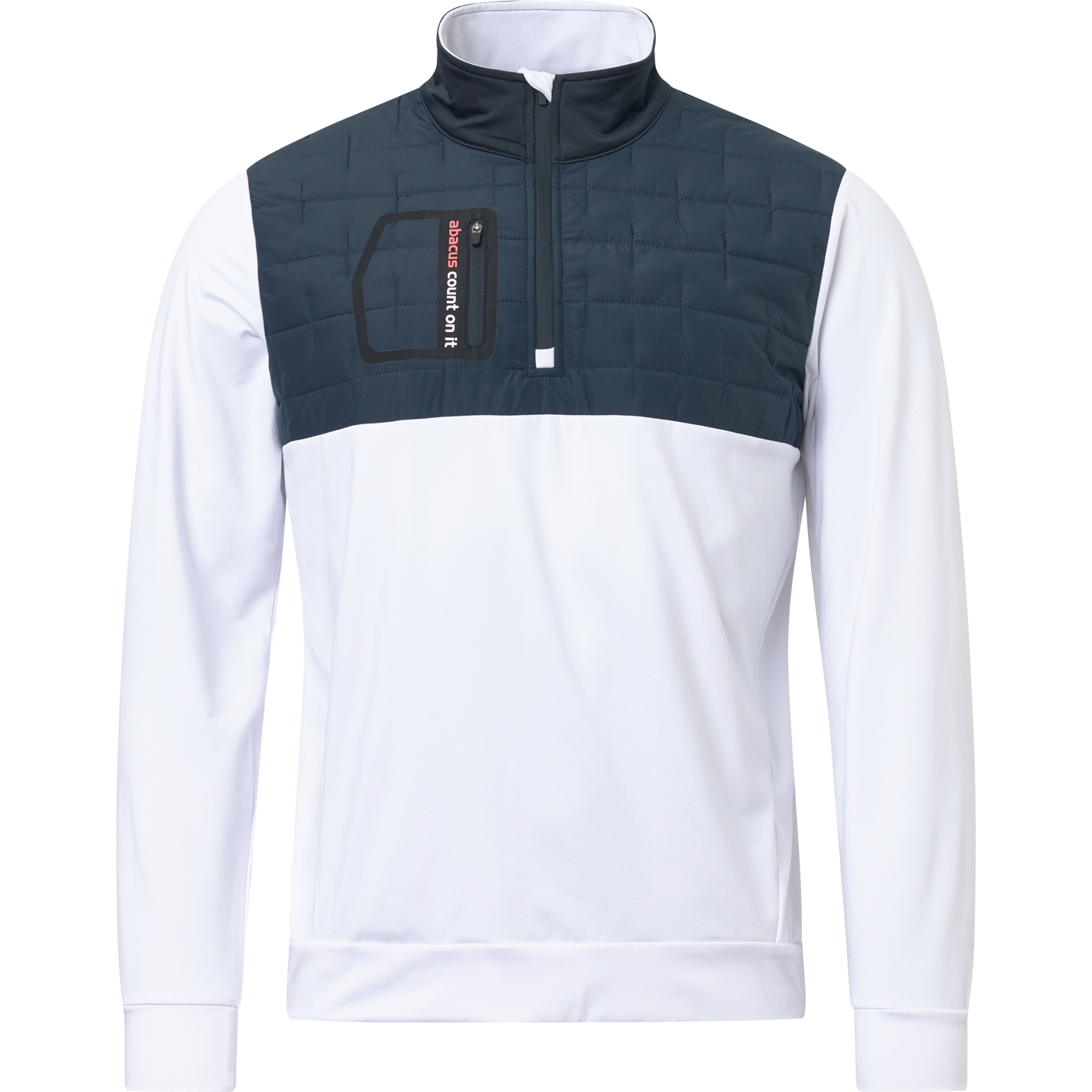 Mens Hoylake thermo midlayer - white/navy in the group MEN / All clothing at Abacus Sportswear (6384193)