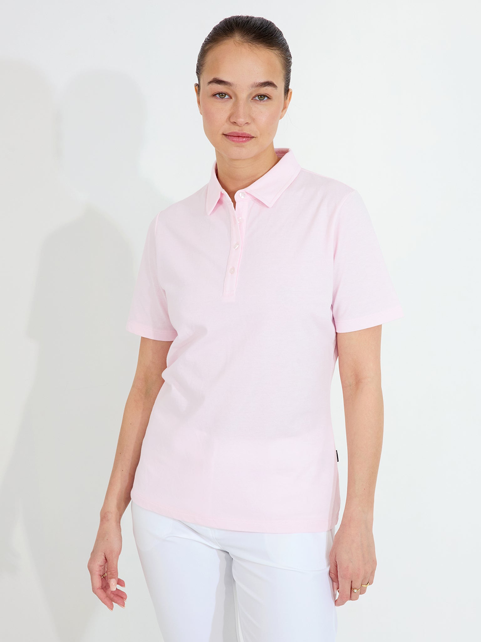 Lds Hillside polo - lt.pink – Abacus Sportswear