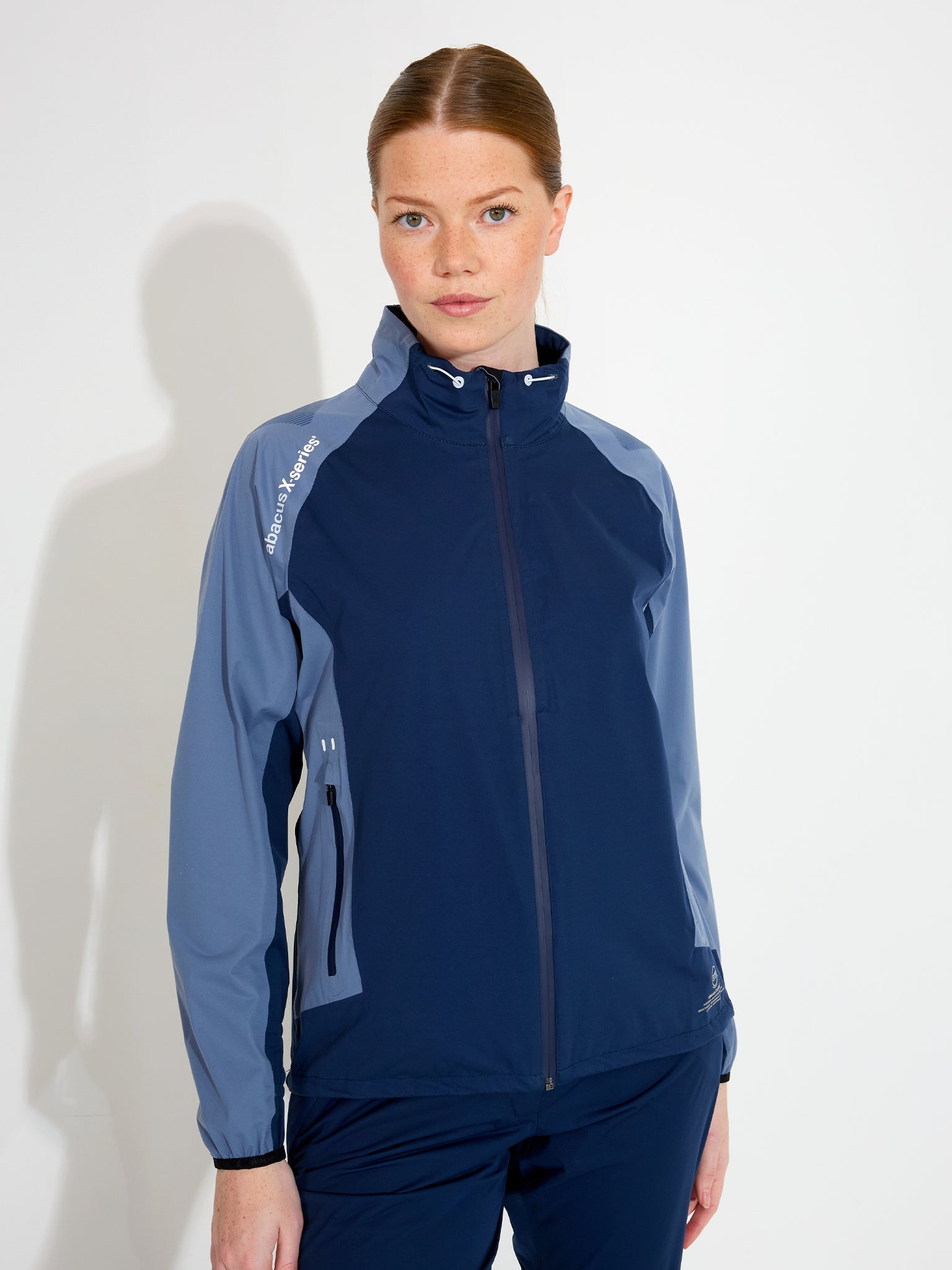 Lds Pitch 37.5 technology rainjacket - dusty blue – Abacus Sportswear