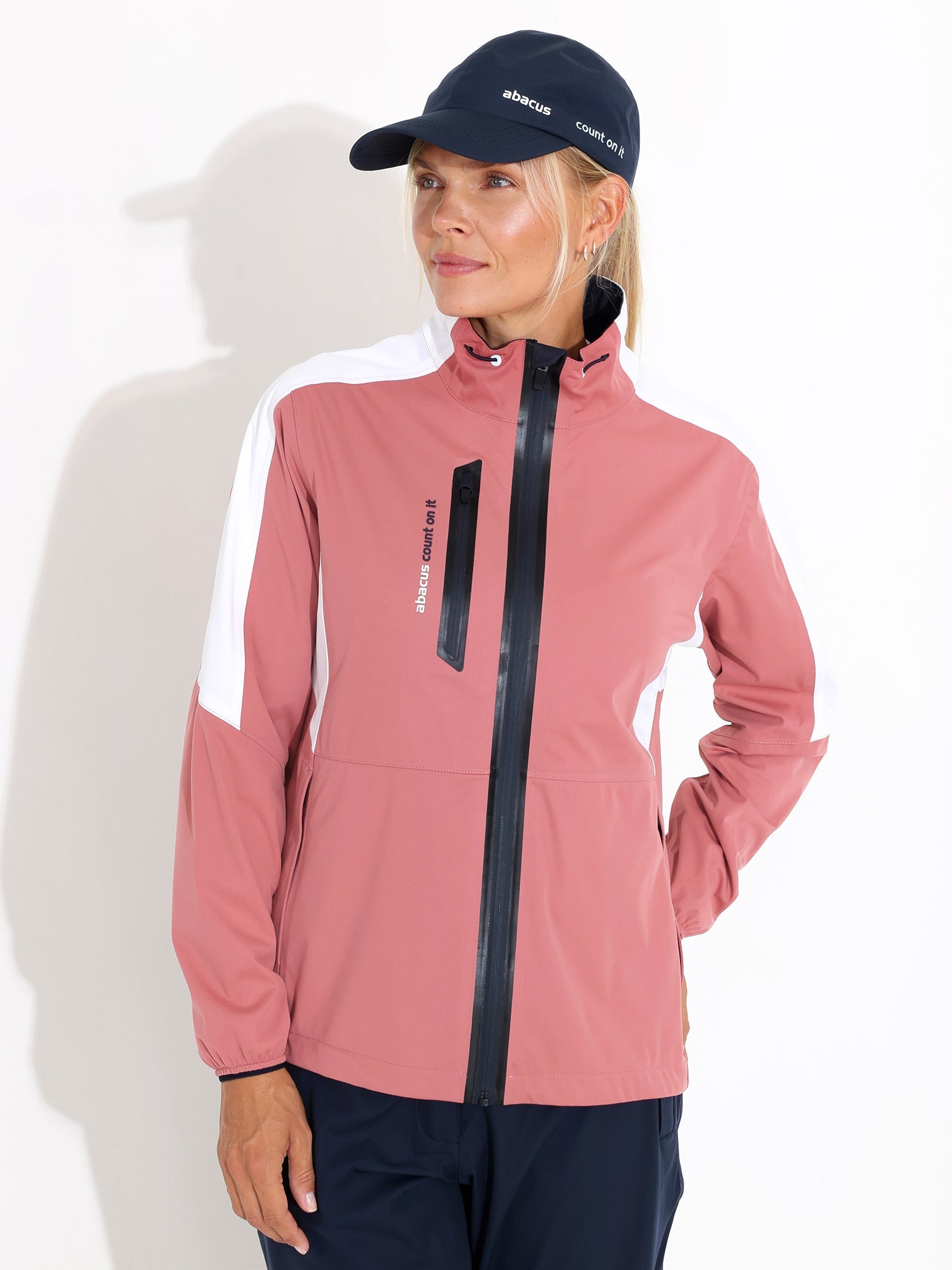 Lds Bounce rainjacket - dusty rose – Abacus Sportswear