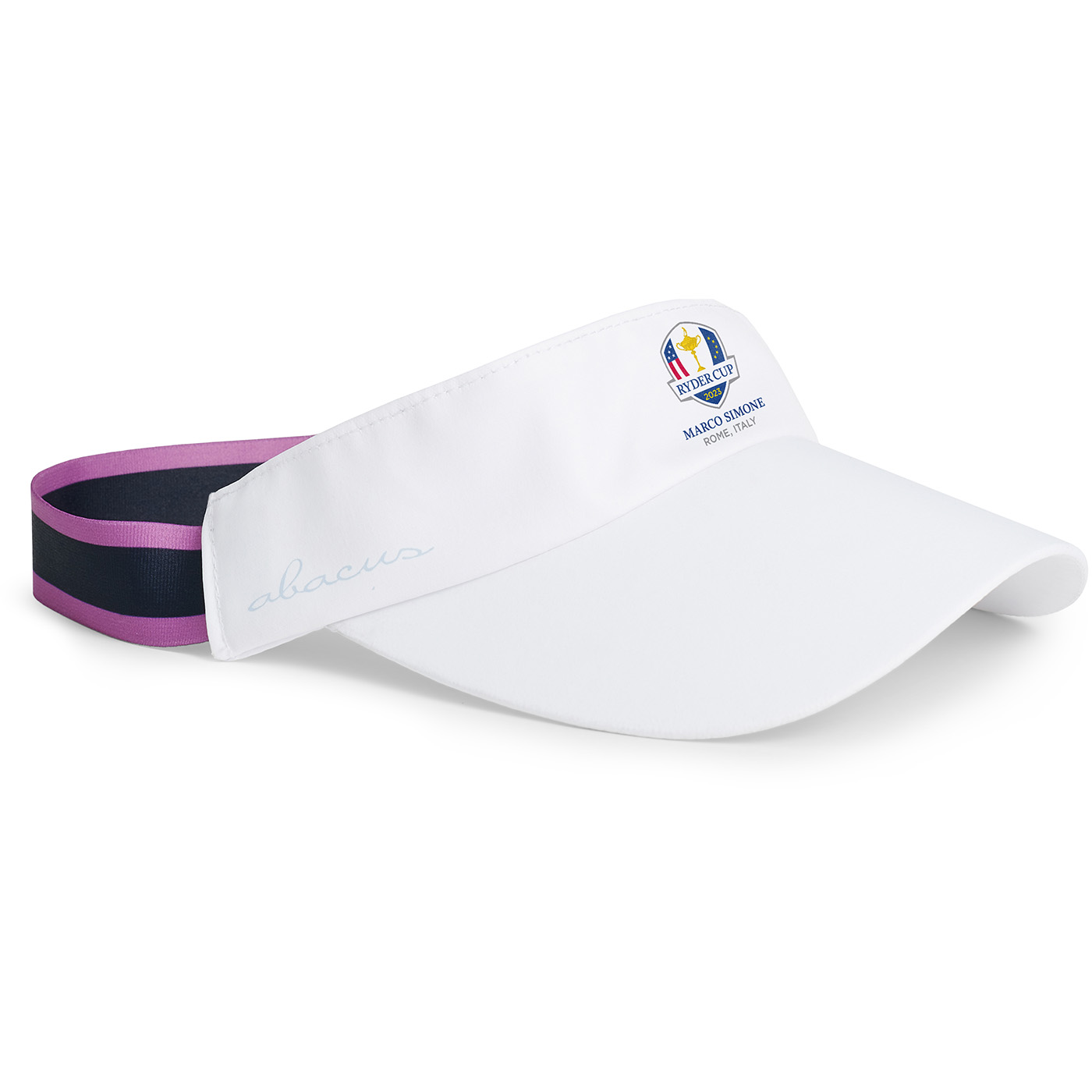 Lds Ryder Cup visor - white/iris in the group WOMEN / All clothing at Abacus Sportswear (0262173)