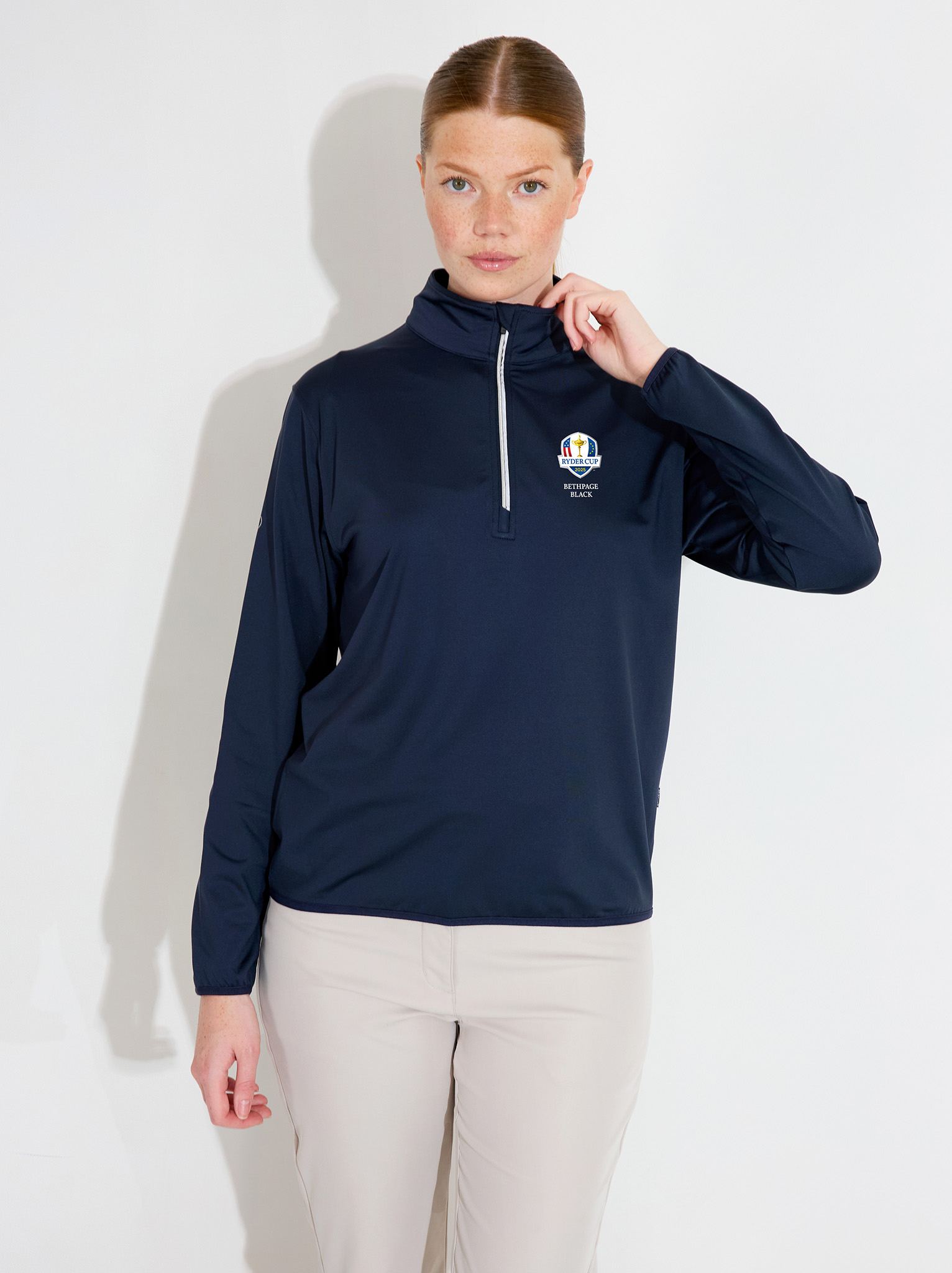 Lds RC25 Cradoc halfzip fleece - navy in the group WOMEN / All clothing at Abacus Sportswear (0745300)