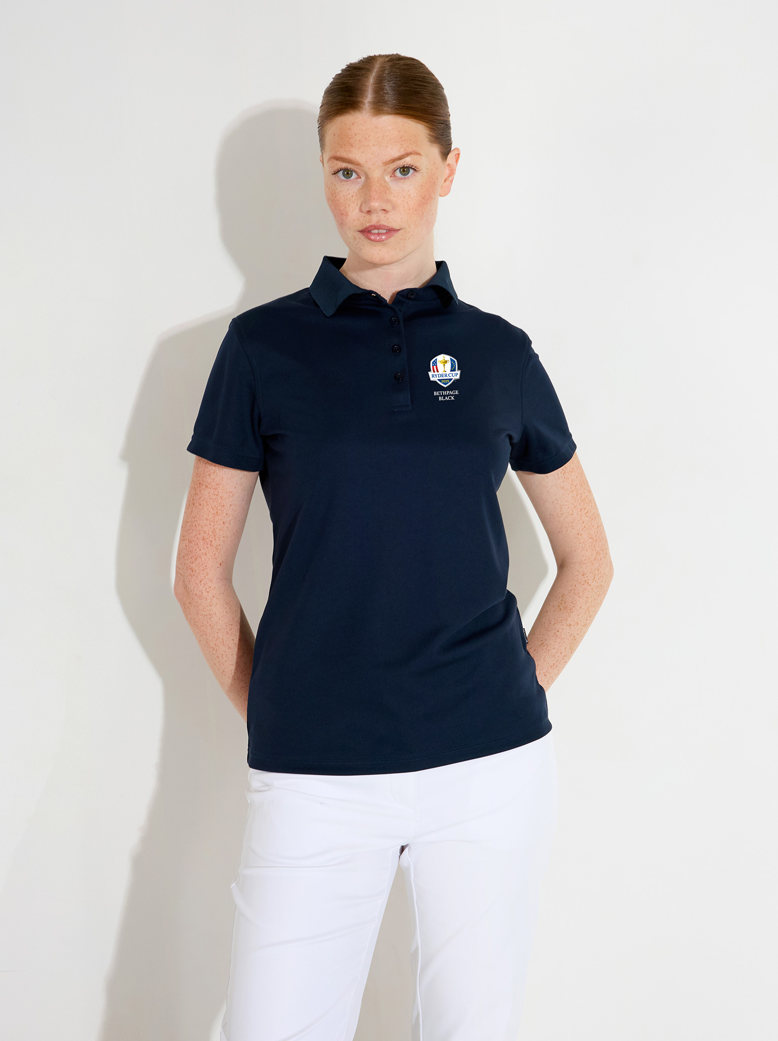 Lds RC25 Cray drycool polo - navy in the group WOMEN / All clothing at Abacus Sportswear (0748300)