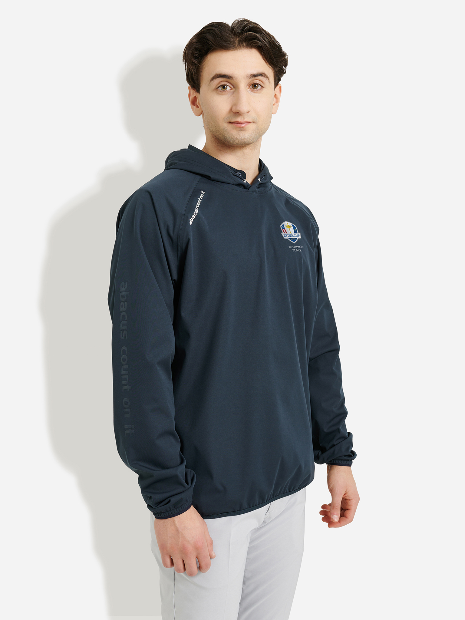 Mens RC25 Bounce waterproof hoodie - navy in the group MEN / Rainwear / Bounce | Men at Abacus Sportswear (0760300)