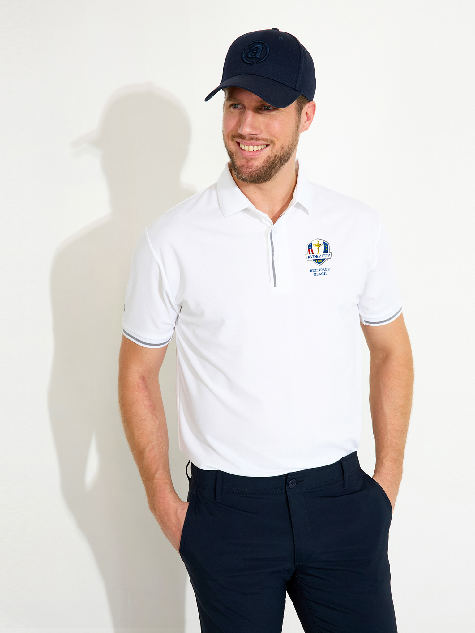 Mens RC25 Pikewood drycool polo - white in the group MEN / All clothing at Abacus Sportswear (0767100)
