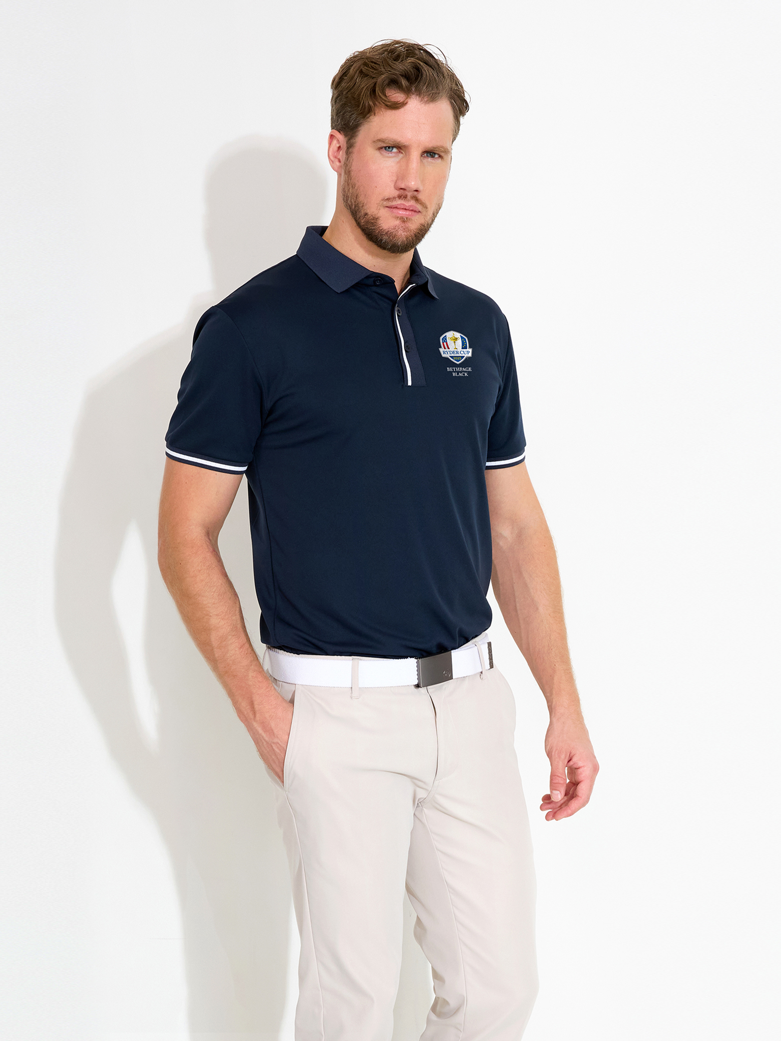 Mens RC25 Pikewood drycool polo - navy in the group MEN / All clothing at Abacus Sportswear (0767300)