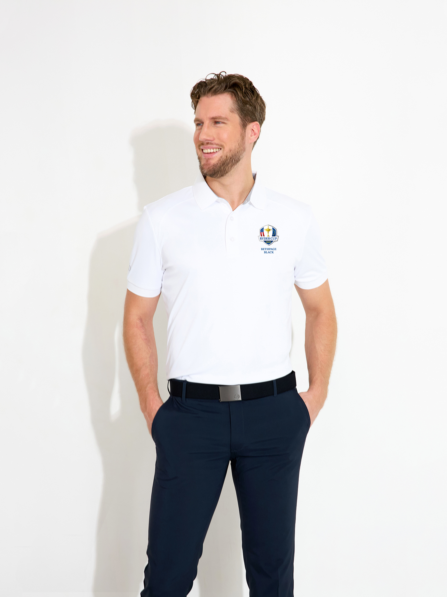 Mens RC25 Hammel recycled polo - white in the group MEN / All clothing at Abacus Sportswear (0769100)