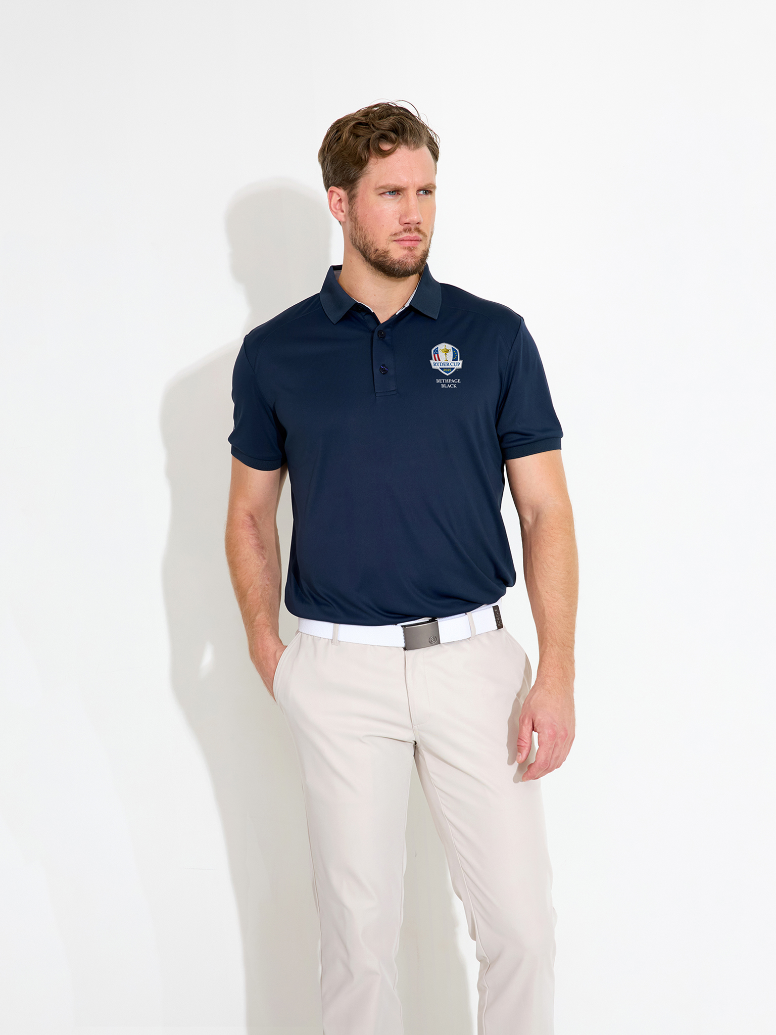 Mens RC25 Hammel recycled polo - navy in the group MEN / All clothing at Abacus Sportswear (0769300)