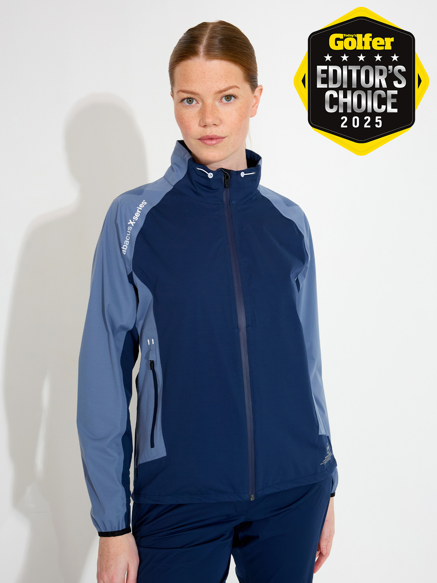 Lds Pitch 37.5 technology rainjacket - dusty blue in the group WOMEN / Rainwear at Abacus Sportswear (2040982)