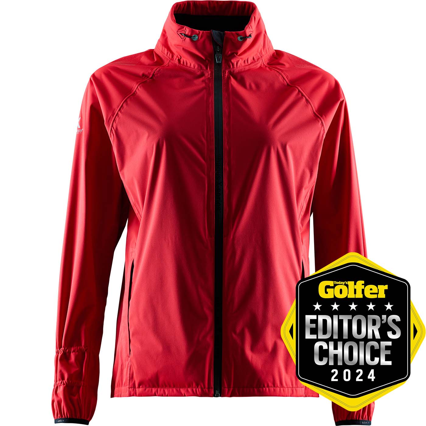 Lds Pitch 37.5 rainjacket - röd i gruppen DAM / Regnkläder hos Abacus Sportswear (2041400)