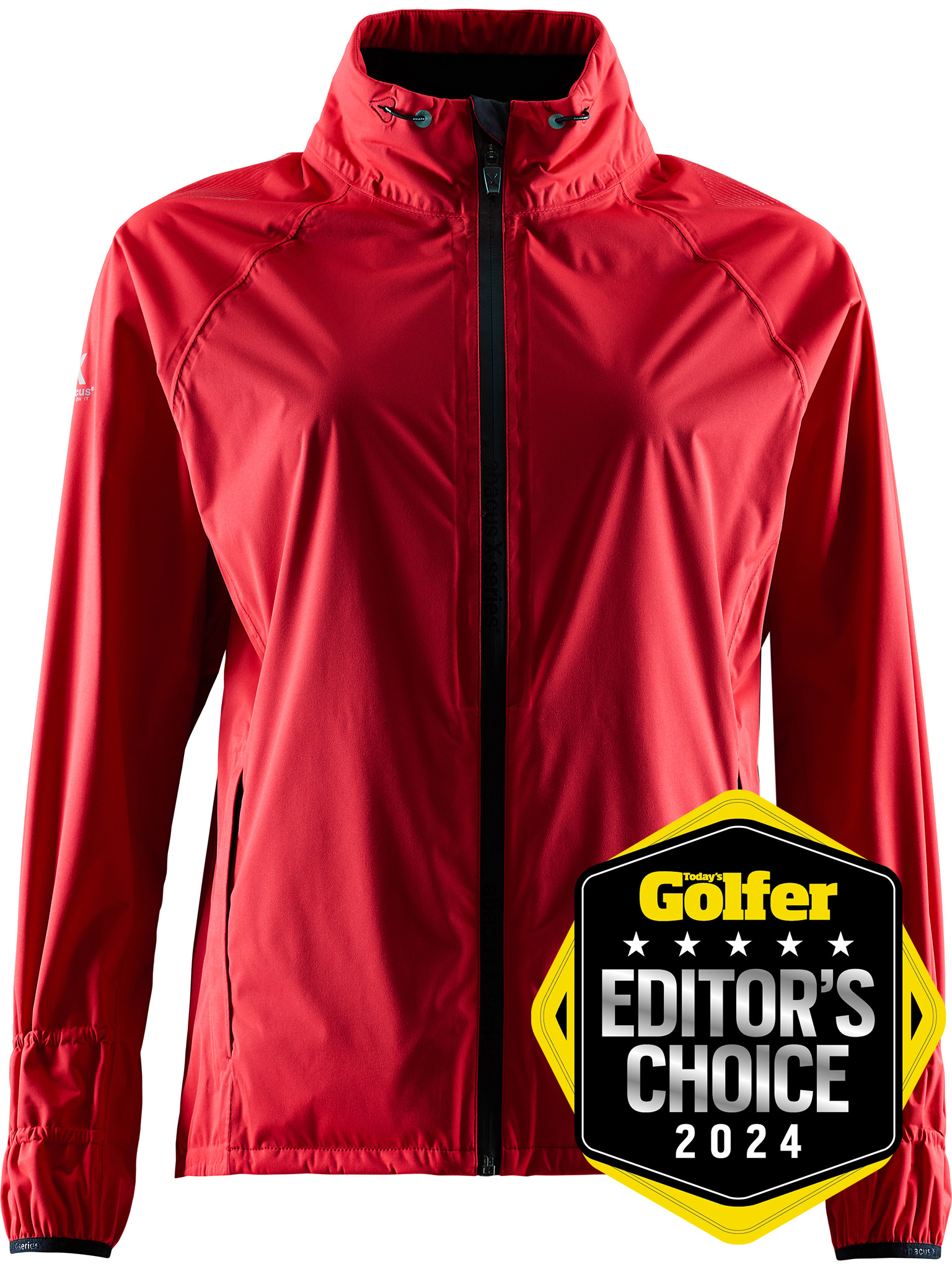 Lds Pitch 37.5 rainjacket - red in the group WOMEN / Rainwear at Abacus Sportswear (2041400)