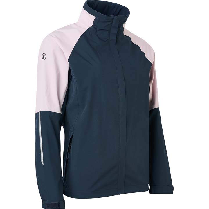 Lds Links rainjacket - navy/lt.pink i gruppen DAM / Regnkläder hos Abacus Sportswear (2070375)
