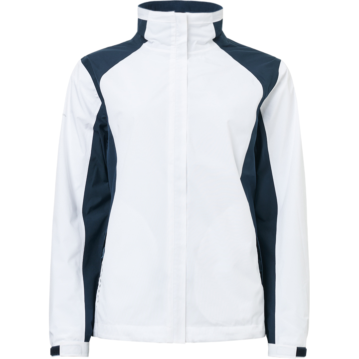 Lds Links stretch rainjacket - white/navy i gruppen DAM / Regnkläder hos Abacus Sportswear (2076193)