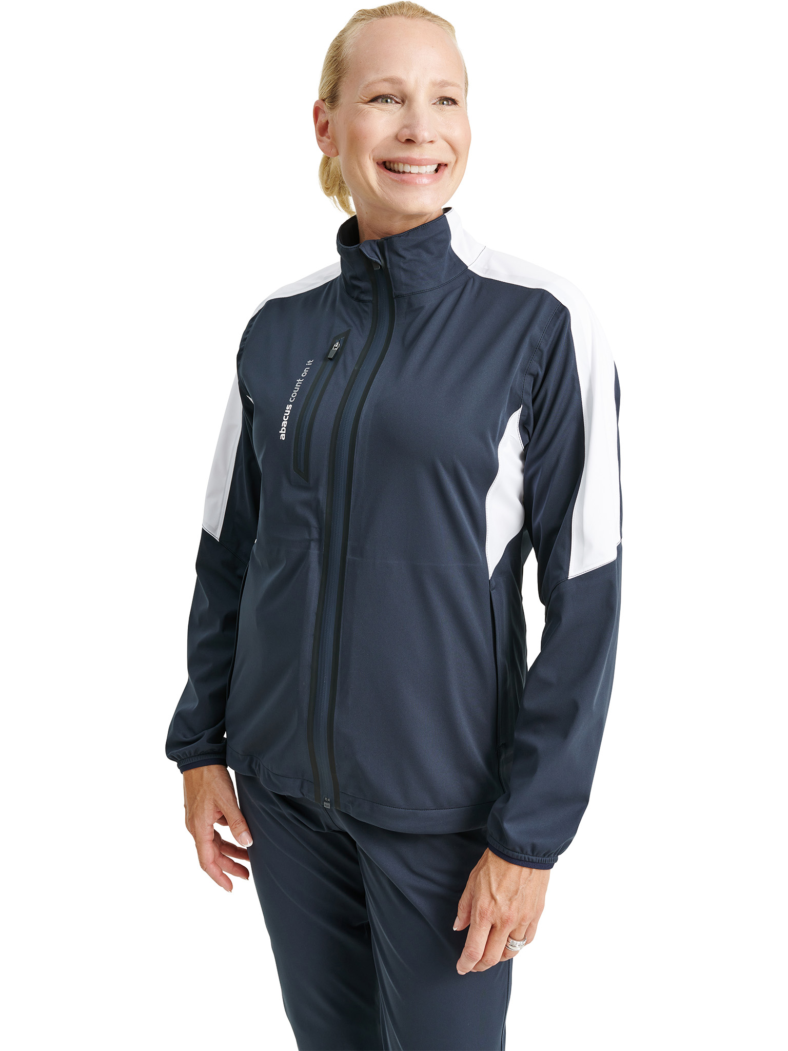 Lds Bounce rainjacket - navy/white in the group WOMEN / Rainwear at Abacus Sportswear (2080389)