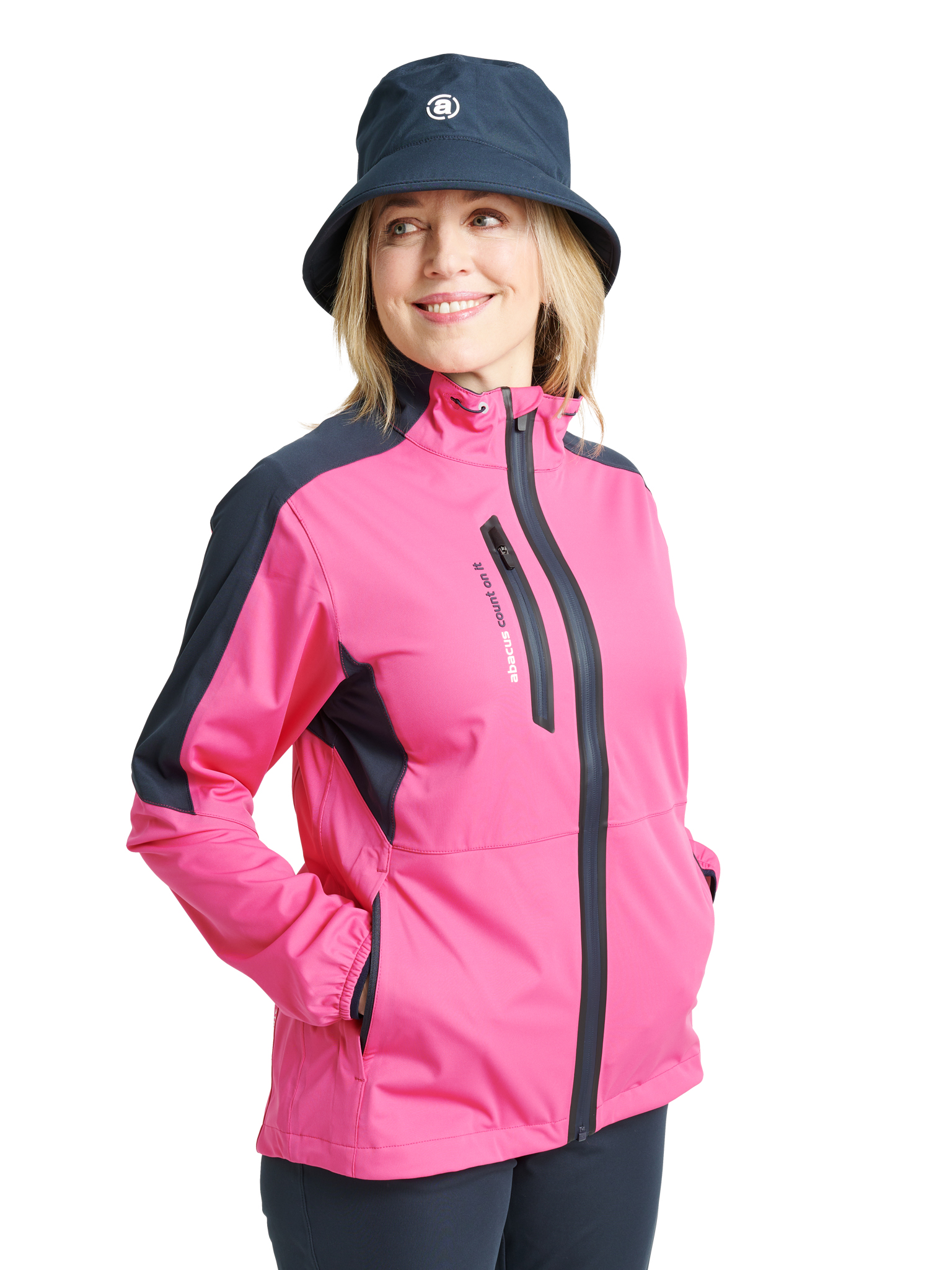 Lds Bounce rainjacket - rose in the group WOMEN / Rainwear at Abacus Sportswear (2080490)