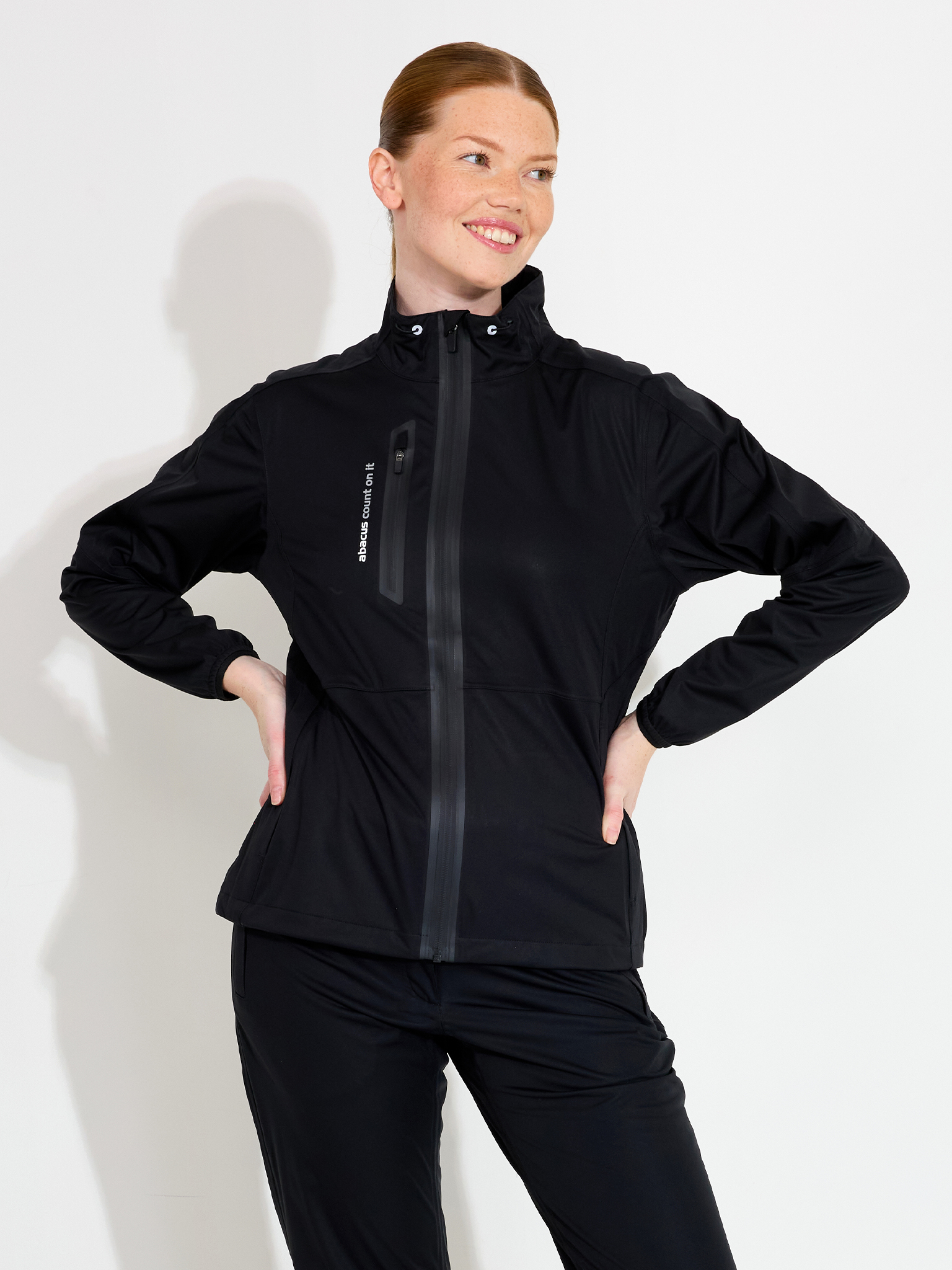 Lds Bounce rainjacket - black in the group WOMEN / Rainwear at Abacus Sportswear (2080600)