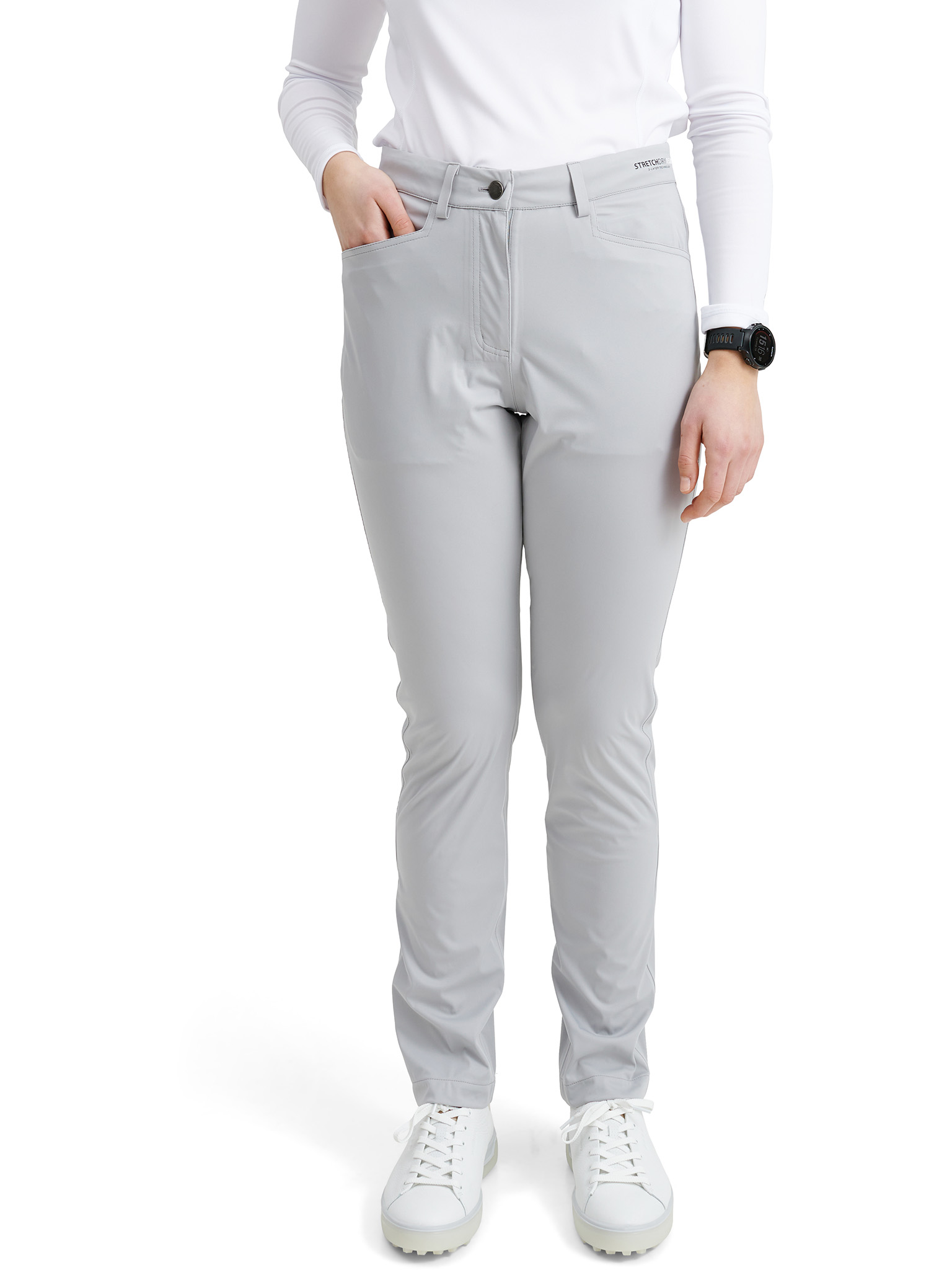 Lds Bounce waterproof trousers - lt.grey in the group WOMEN / Rainwear at Abacus Sportswear (2083701)