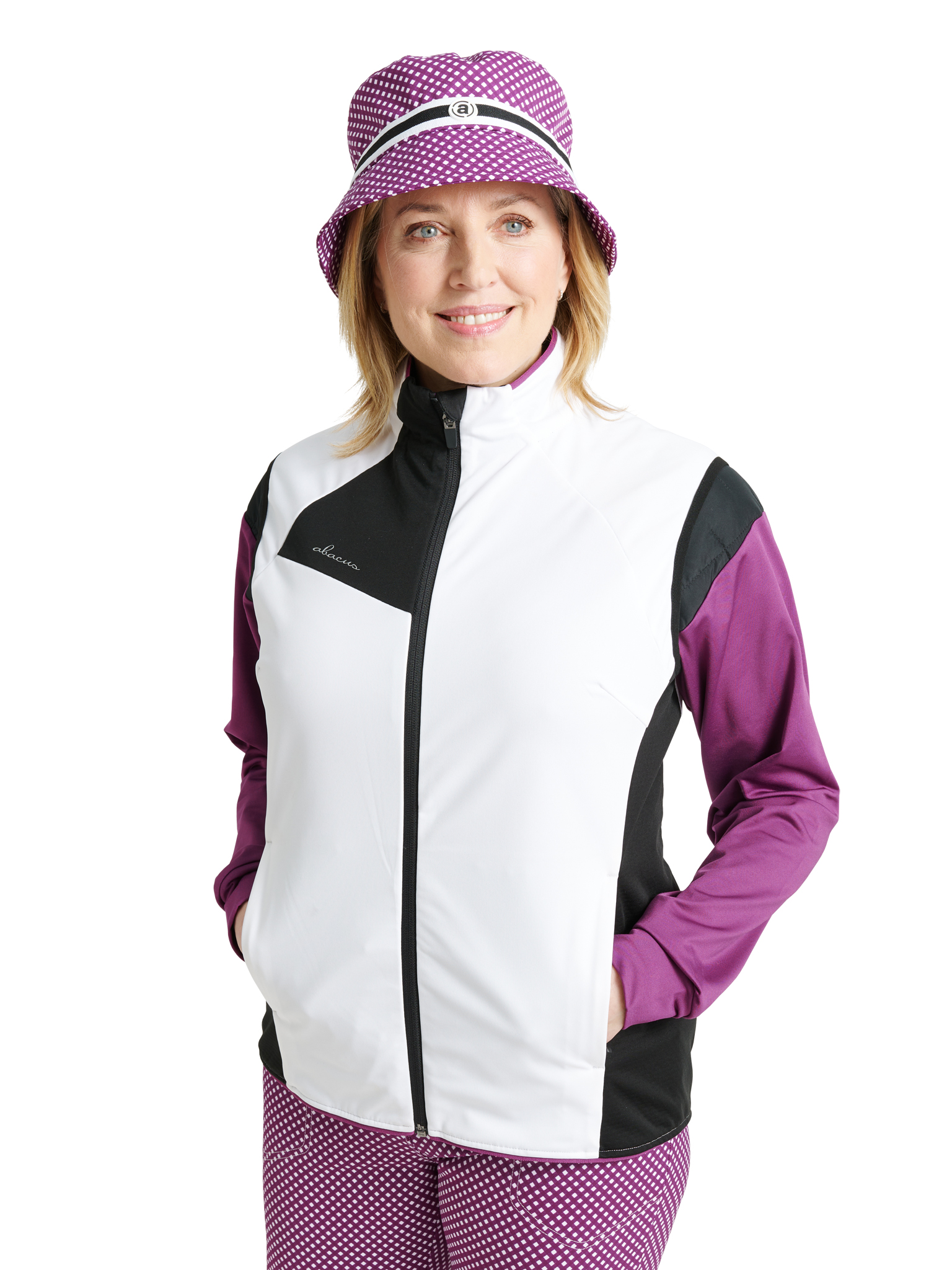 Lds Ardfin softshell vest - white/black in the group WOMEN / All clothing at Abacus Sportswear (2299230)