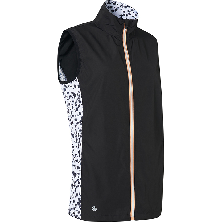 Ganton windvest - black/white i gruppen DAM / Alla damkläder hos Abacus Sportswear (2343620)