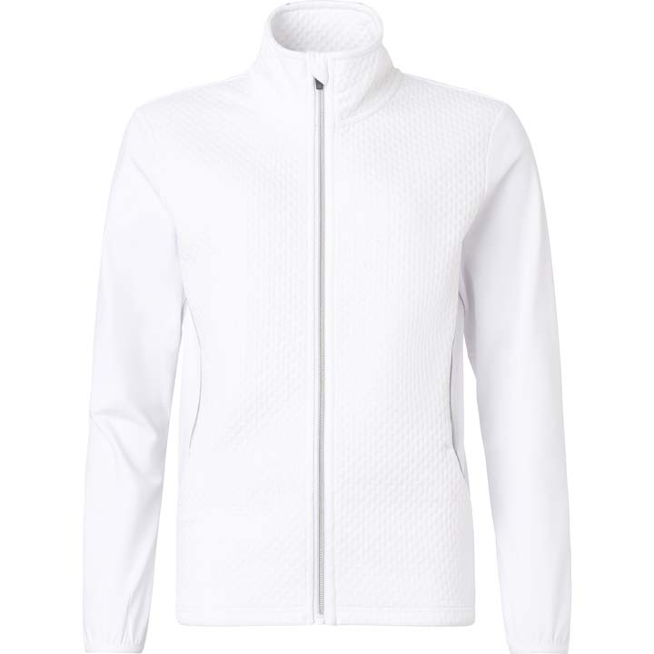 Lds Scramble fullzip fleece - white i gruppen DAM / Alla damkläder hos Abacus Sportswear (2371100)