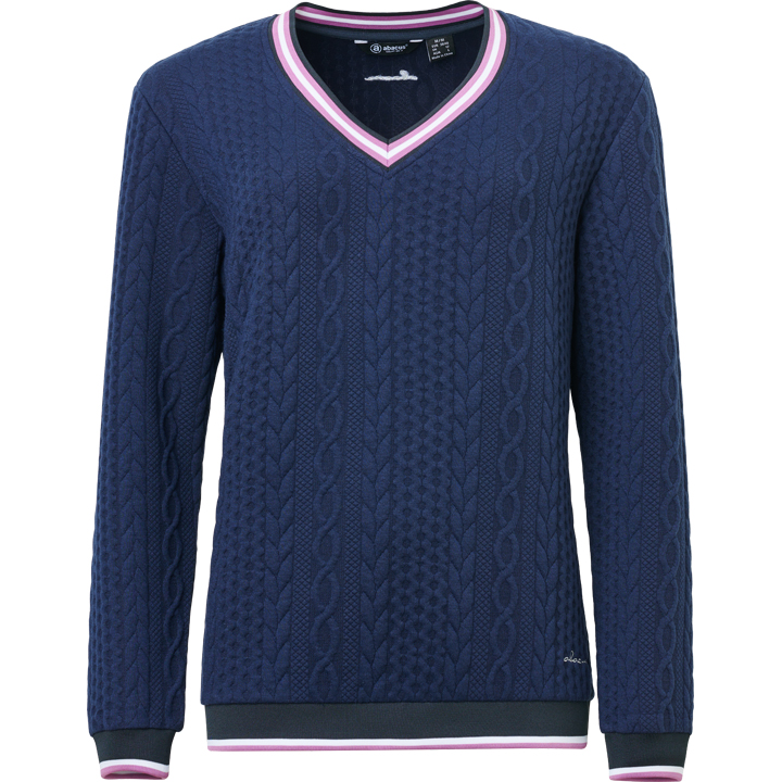 Lds Woburn midlayer pullover - navy in the group WOMEN / All clothing at Abacus Sportswear (2382300)