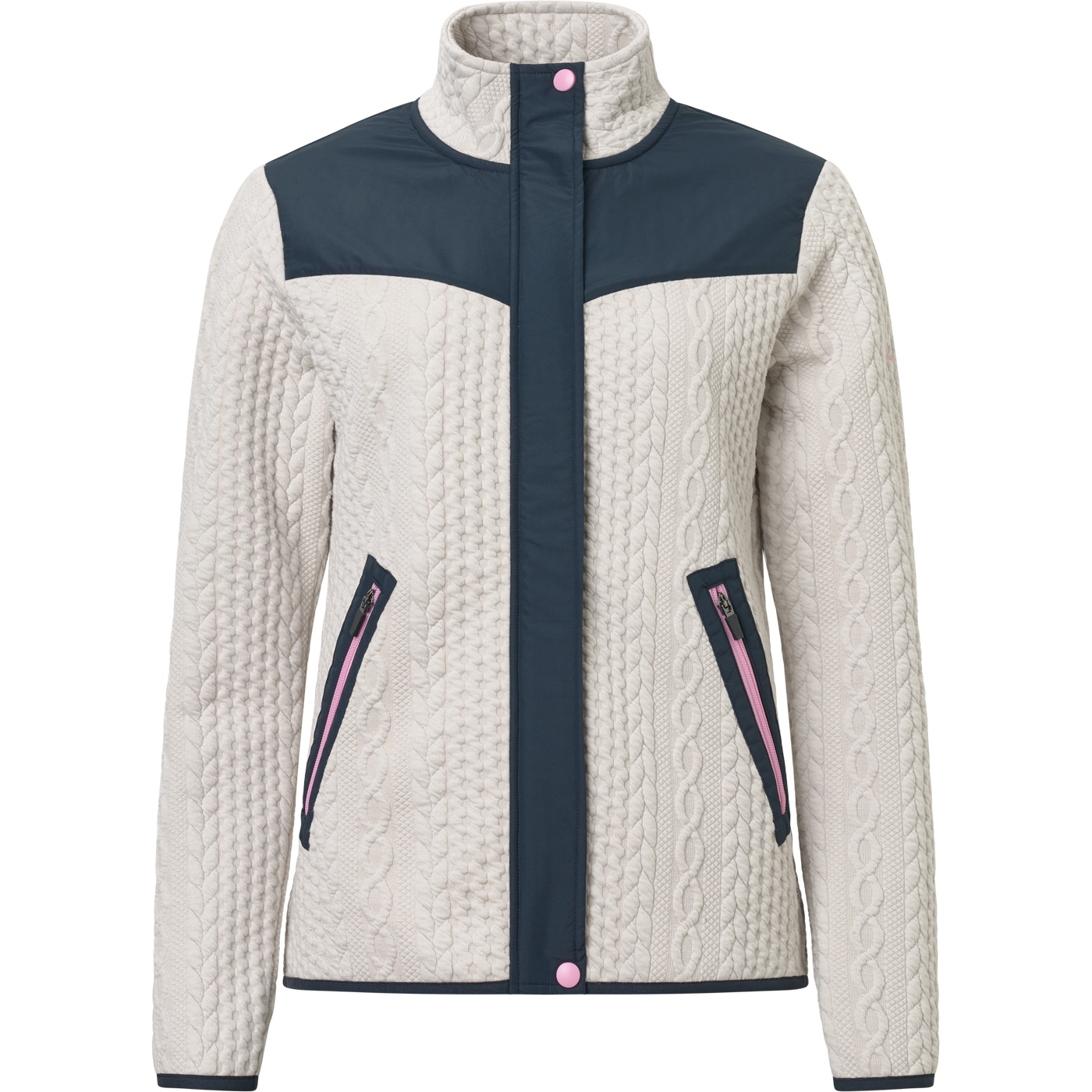 Lds Adare midlayer jacket - navy/peony in the group WOMEN / All clothing at Abacus Sportswear (2391387)