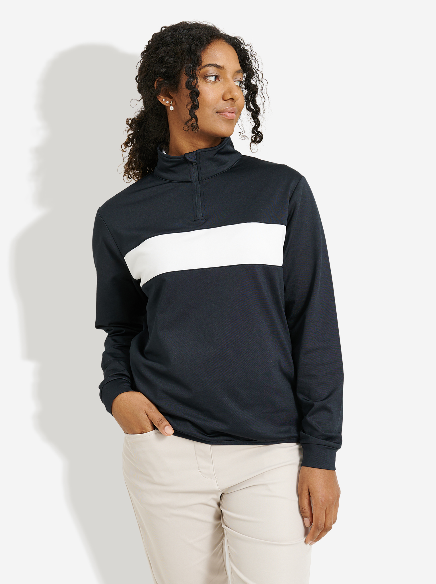 Lds Club midlayer - navy i gruppen DAM / Alla damkläder hos Abacus Sportswear (2405300)