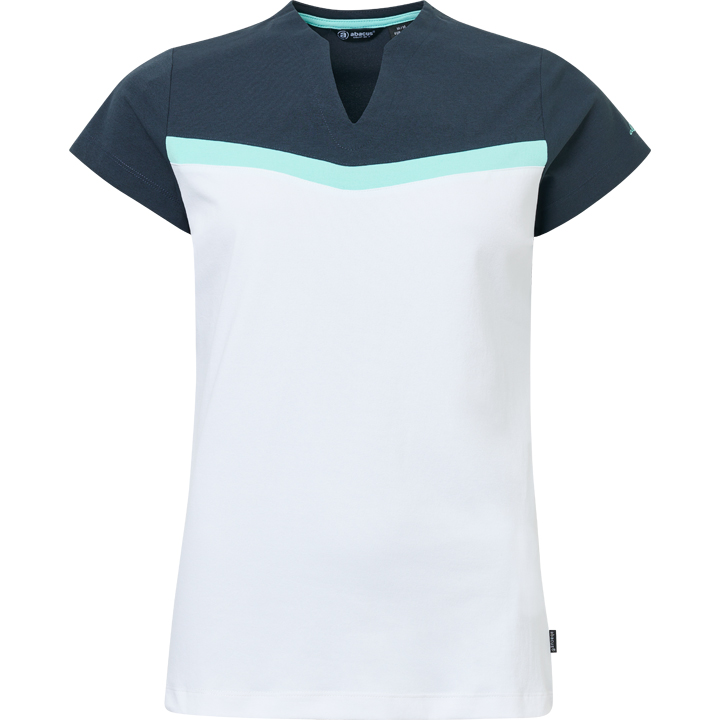 Lds Erin cupsleeve - aqua/white in the group WOMEN / All clothing at Abacus Sportswear (2690342)