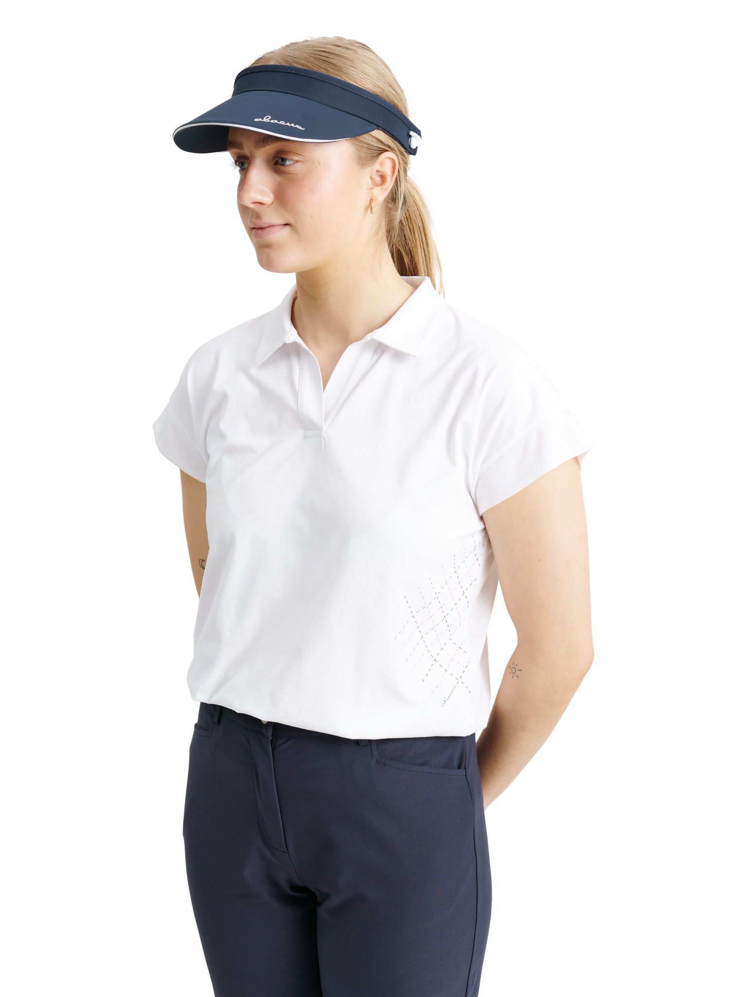 Lds Erin loosefit cupsleeve - white i gruppen DAM / Alla damkläder hos Abacus Sportswear (2693100)