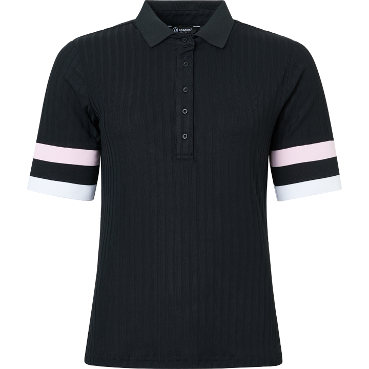 Lds Pebble halfsleeve - black/begonia in the group WOMEN / All clothing at Abacus Sportswear (2712622)