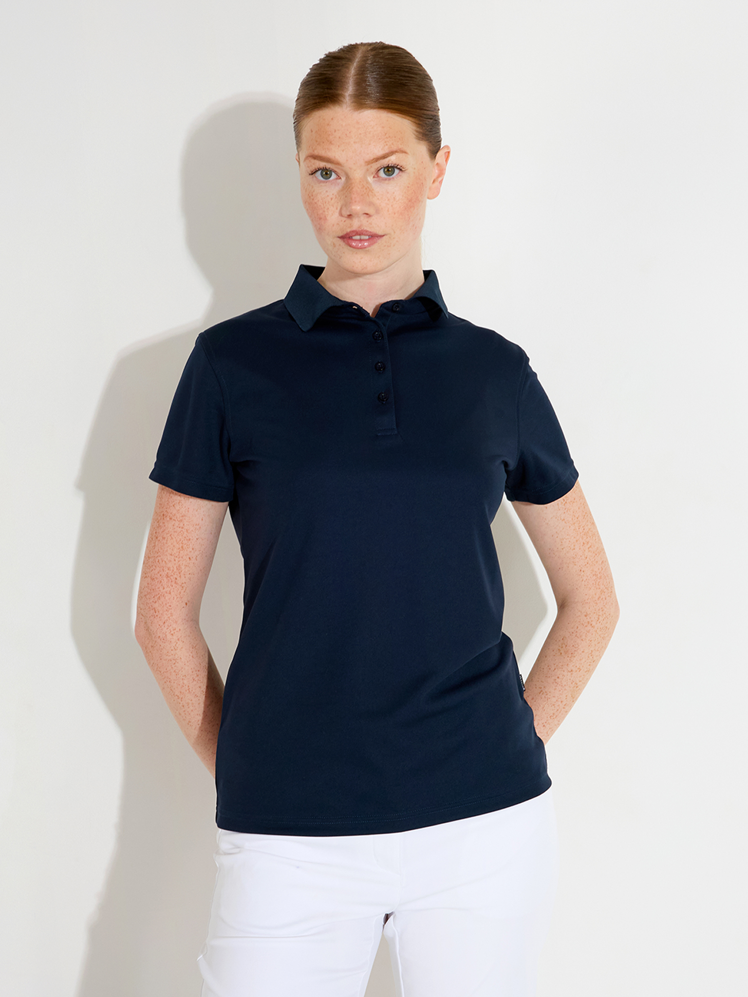 Lds Cray drycool polo - navy in the group WOMEN / All clothing at Abacus Sportswear (2724300)