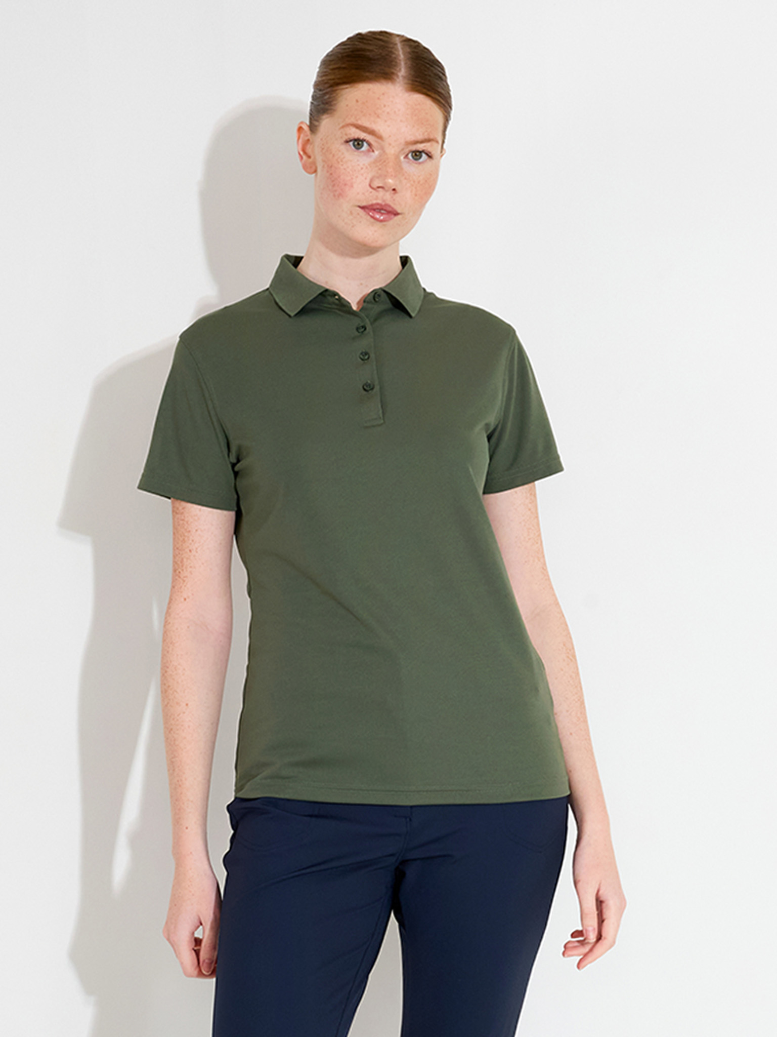 Lds Cray drycool polo - forest in the group WOMEN / All clothing at Abacus Sportswear (2724517)