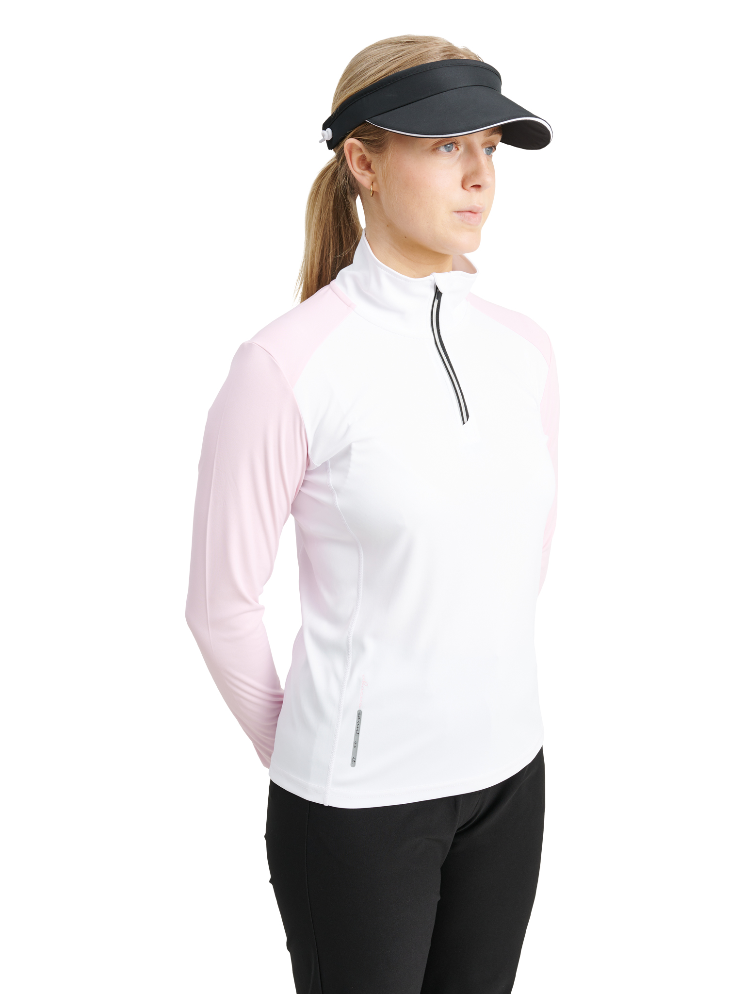 Lds Cypress longsleeve - white/begonia i gruppen DAM / Alla damkläder hos Abacus Sportswear (2740183)