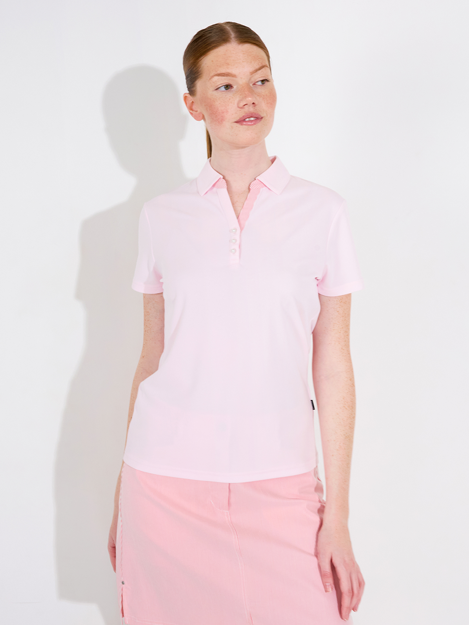 Lds Bovey drycool polo - lt.pink i gruppen DAM / Alla damkläder hos Abacus Sportswear (2748280)