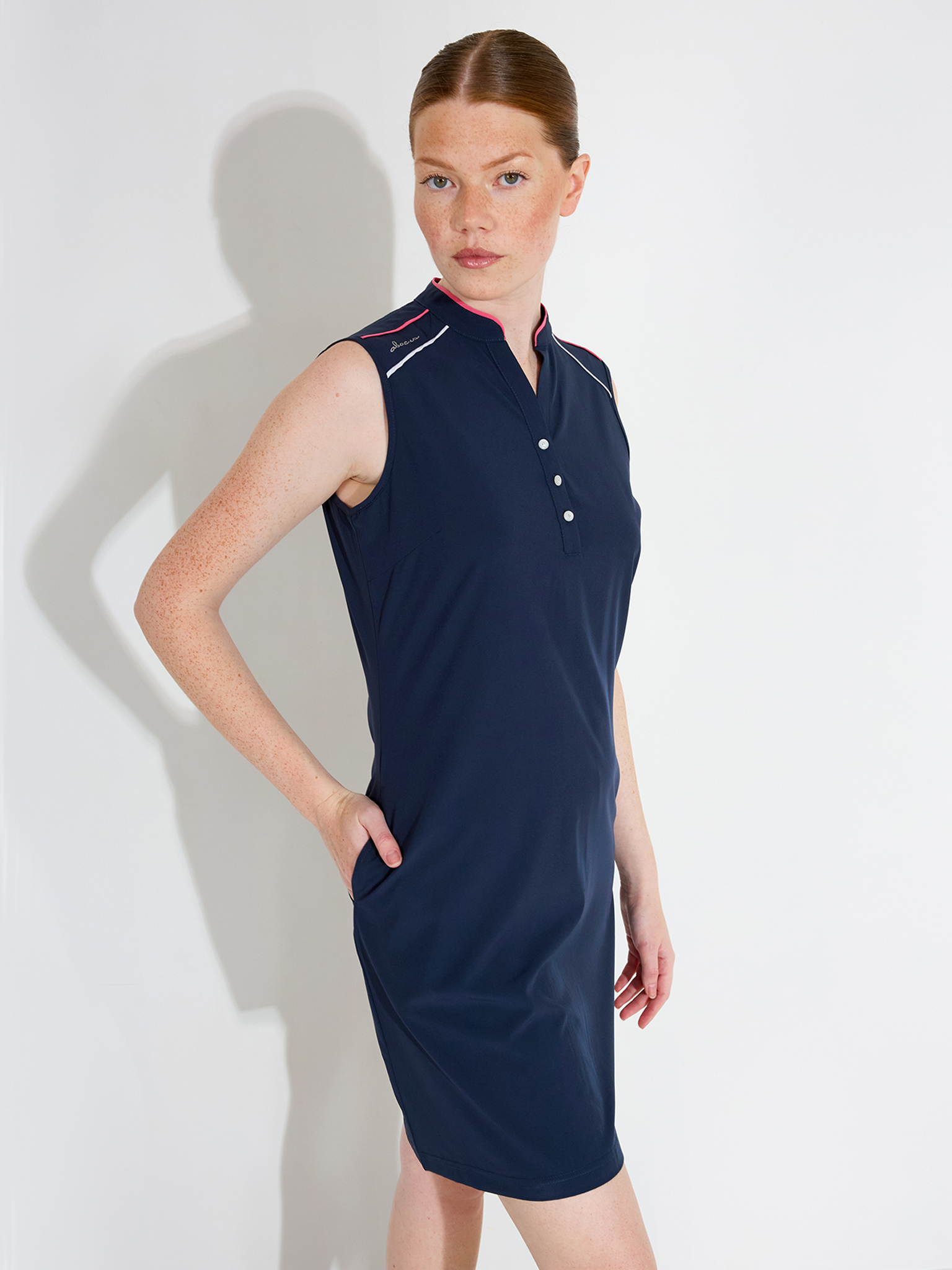 Lds Manga dress - navy i gruppen DAM / Alla damkläder hos Abacus Sportswear (2783300)