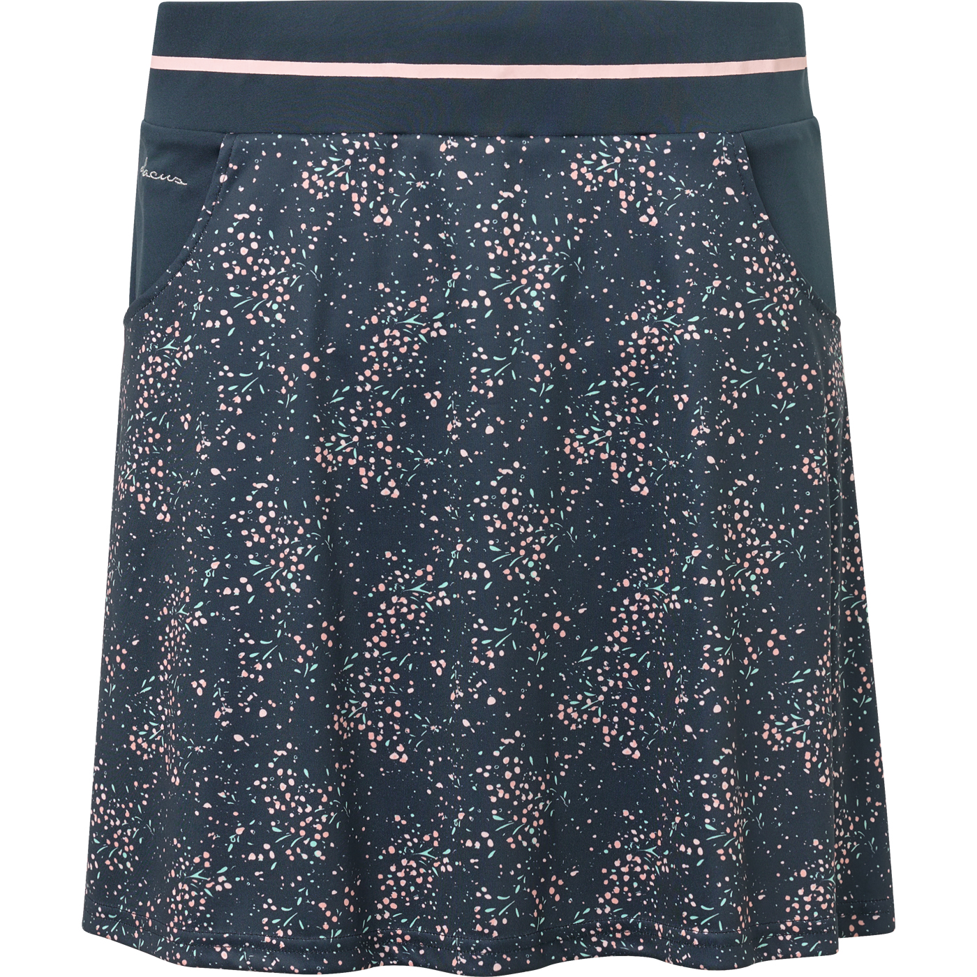 Lds Juliet skort 45cm - navy floral in the group WOMEN / All clothing at Abacus Sportswear (2972737)