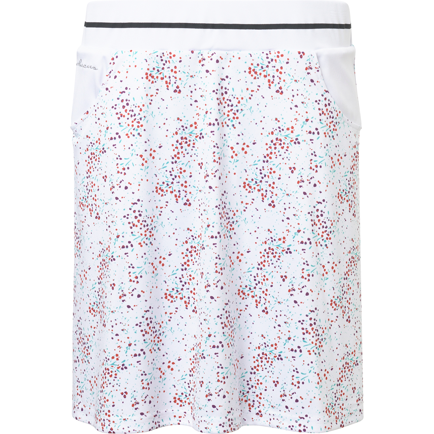 Lds Juliet skort 50cm - white floral i gruppen DAM / Alla damkläder hos Abacus Sportswear (2982736)