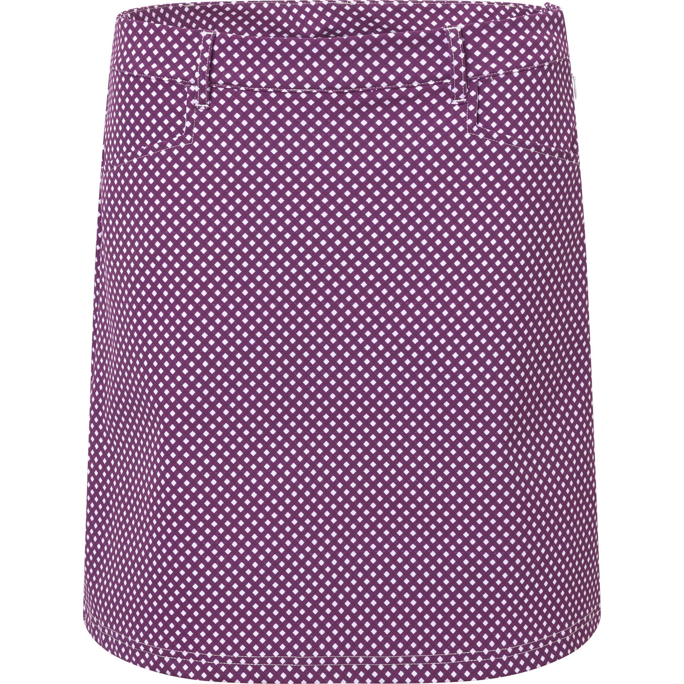 Lds Merion skort 45cm - violet check in the group WOMEN / All clothing at Abacus Sportswear (2983735)