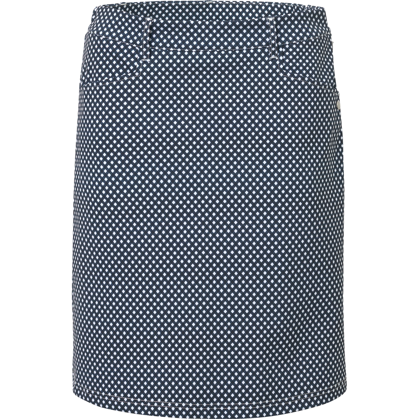 Lds Merion skort 50cm - navy check in the group WOMEN / All clothing at Abacus Sportswear (2984394)