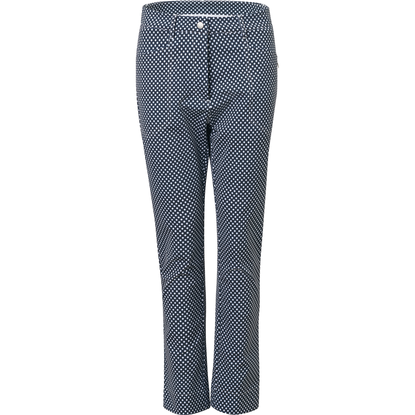 Lds Merion 7/8 trousers - navy check in the group WOMEN / All clothing at Abacus Sportswear (2985394)