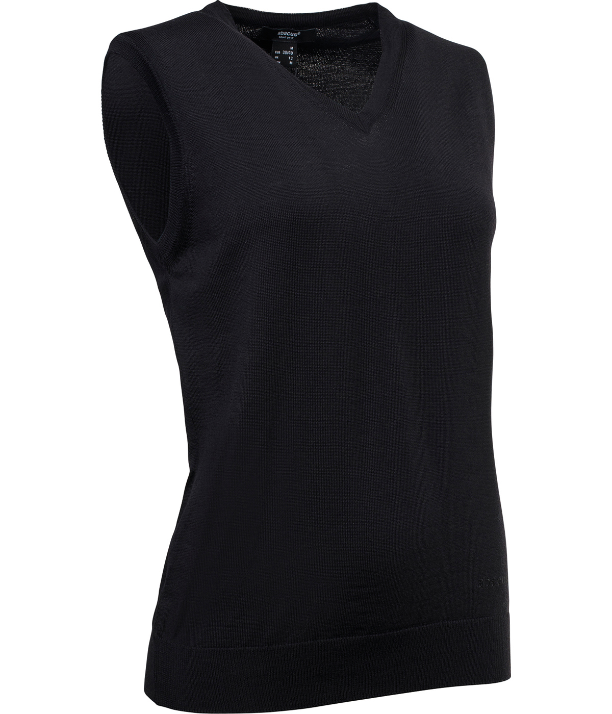 Milano knitted slipover - black i gruppen DAM / Mellandagsrea hos Abacus Sportswear (4312600)