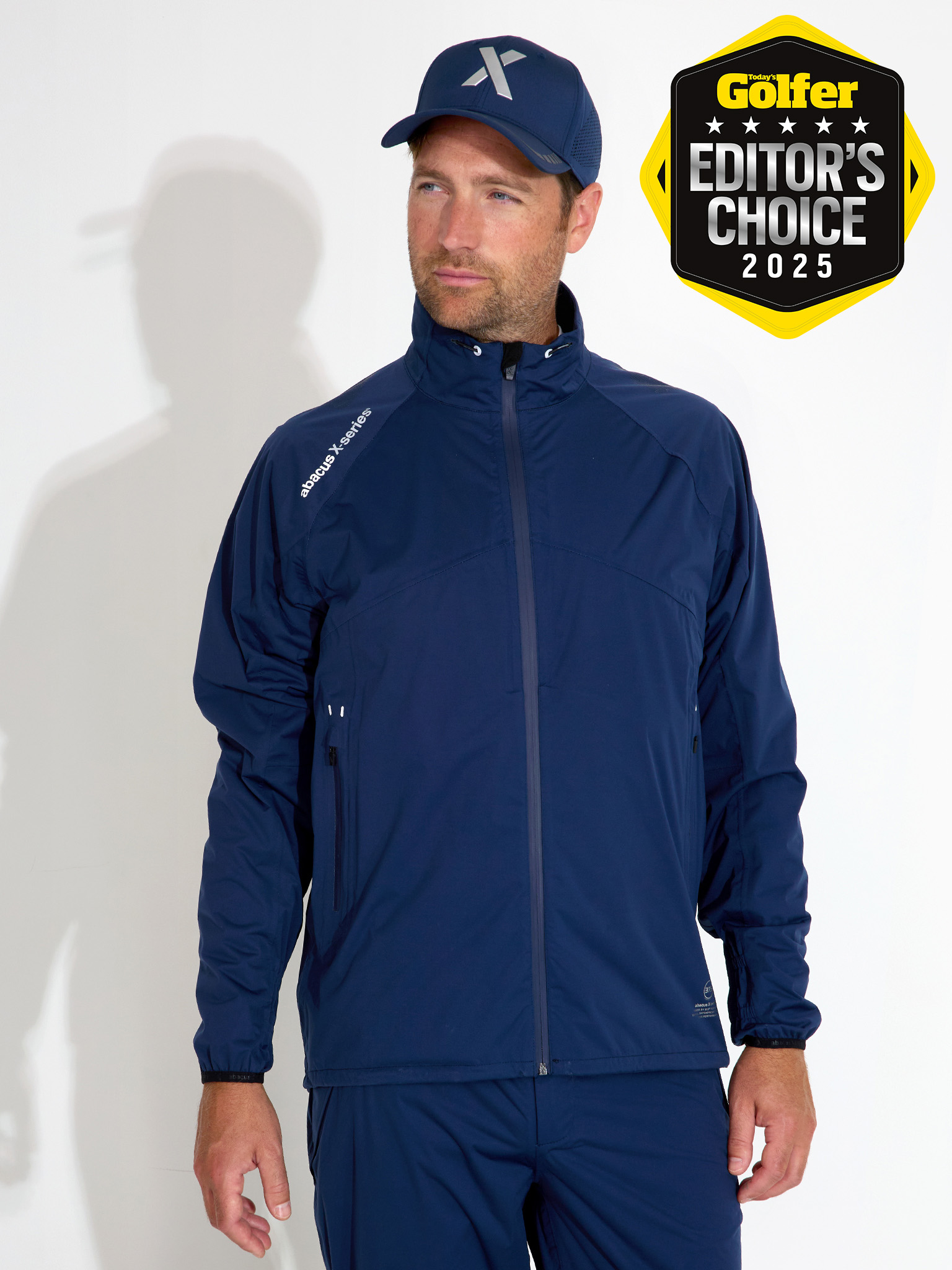 Mens Pitch 37.5 technology rainjacket - midnight navy in the group MEN / Rainwear at Abacus Sportswear (6040093)