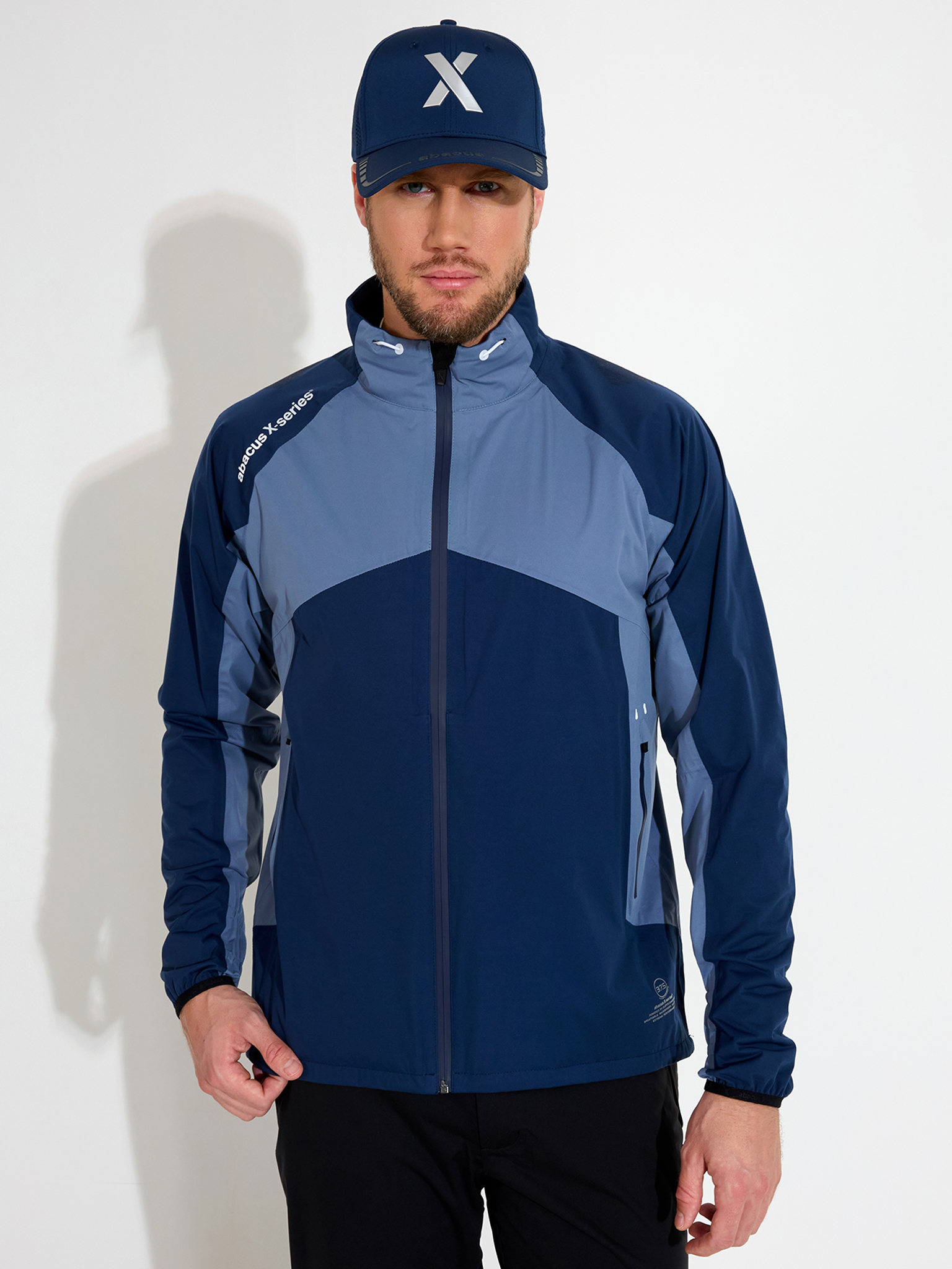 Mens Pitch 37.5 technology rainjacket - dusty blue in the group MEN / Rainwear at Abacus Sportswear (6040982)