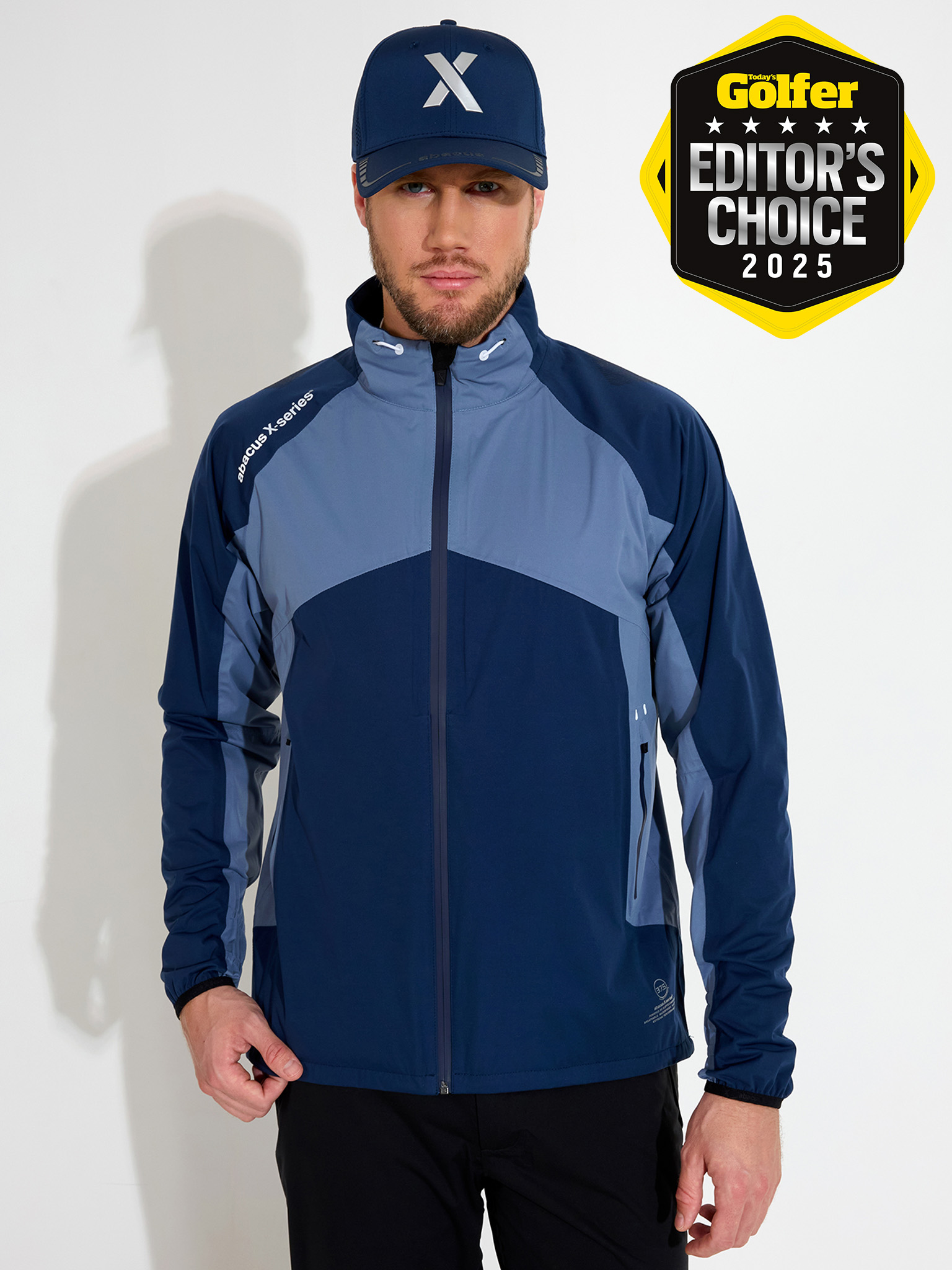 Mens Pitch 37.5 technology rainjacket - dusty blue in the group MEN / Rainwear at Abacus Sportswear (6040982)