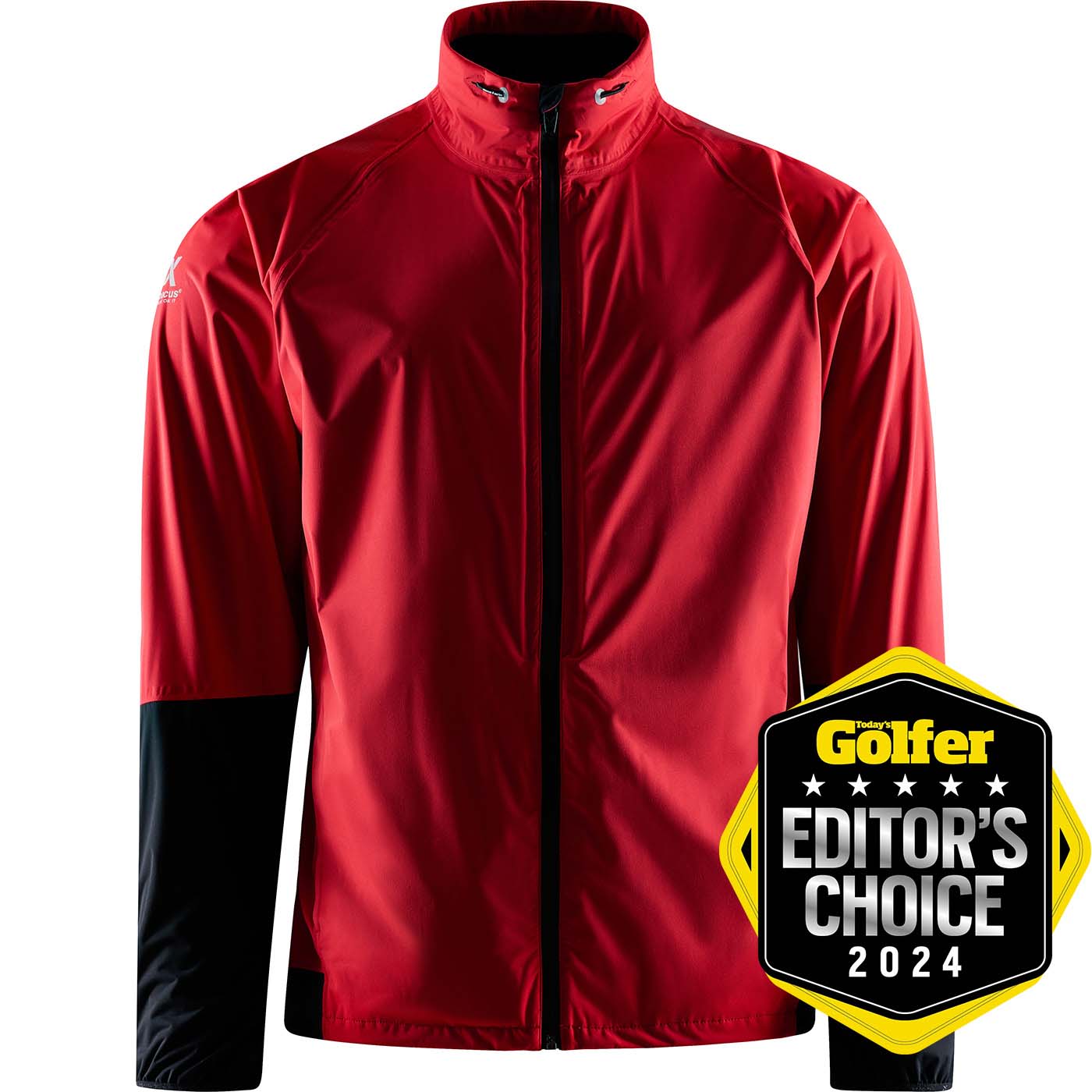 Pitch 37.5 rainjacket - red i gruppen HERR / Regnkläder hos Abacus Sportswear (6041400)
