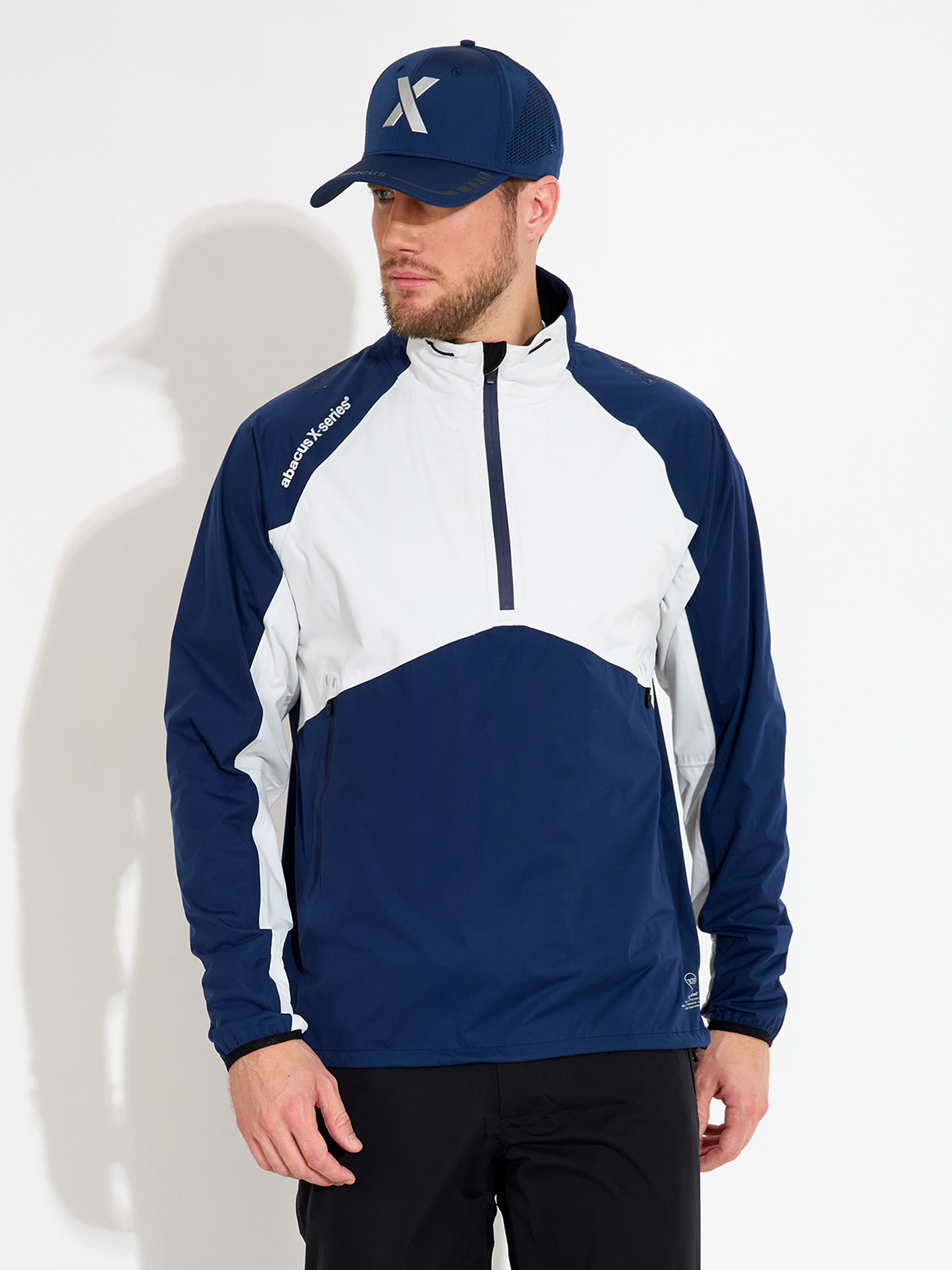 Mens Pitch 37.5 technology waterproof halfzip - clam i gruppen HERR / Regnkläder hos Abacus Sportswear (6059188)