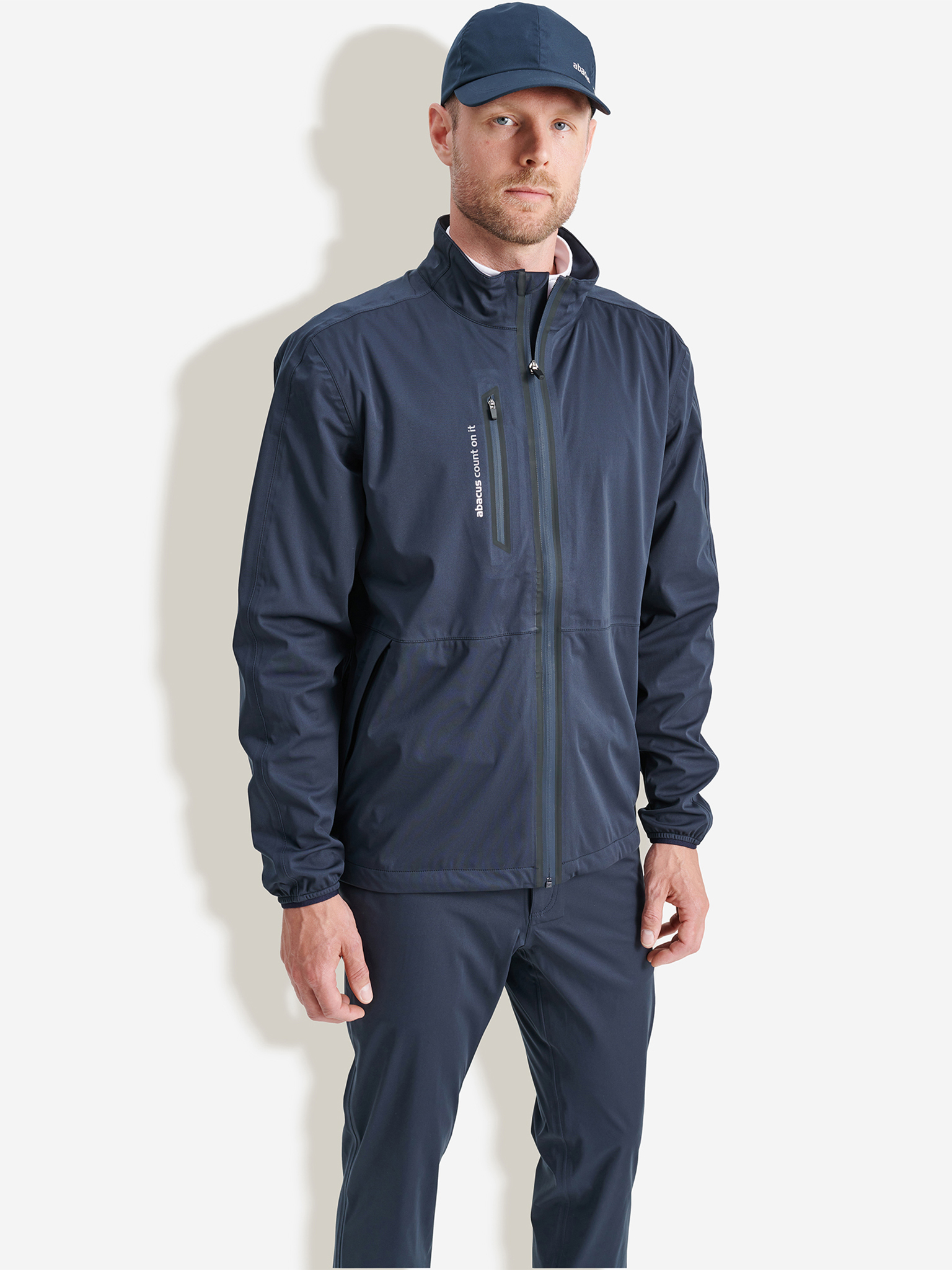 Mens Bounce rainjacket - navy i gruppen HERR / Regnkläder / Bounce | Herr hos Abacus Sportswear (6080300)